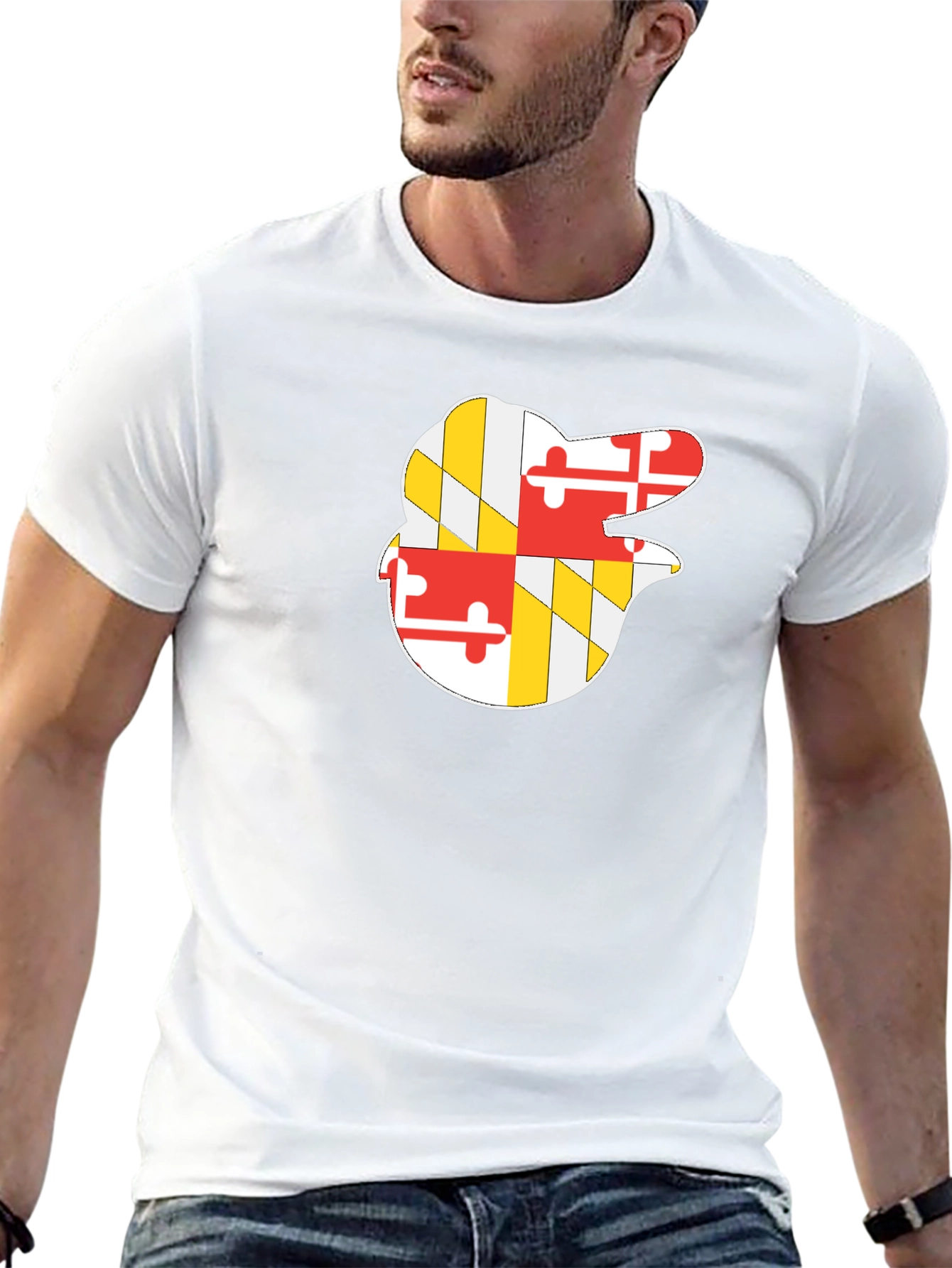 Maryland Crab T-Shirt Black Cotton Blend
