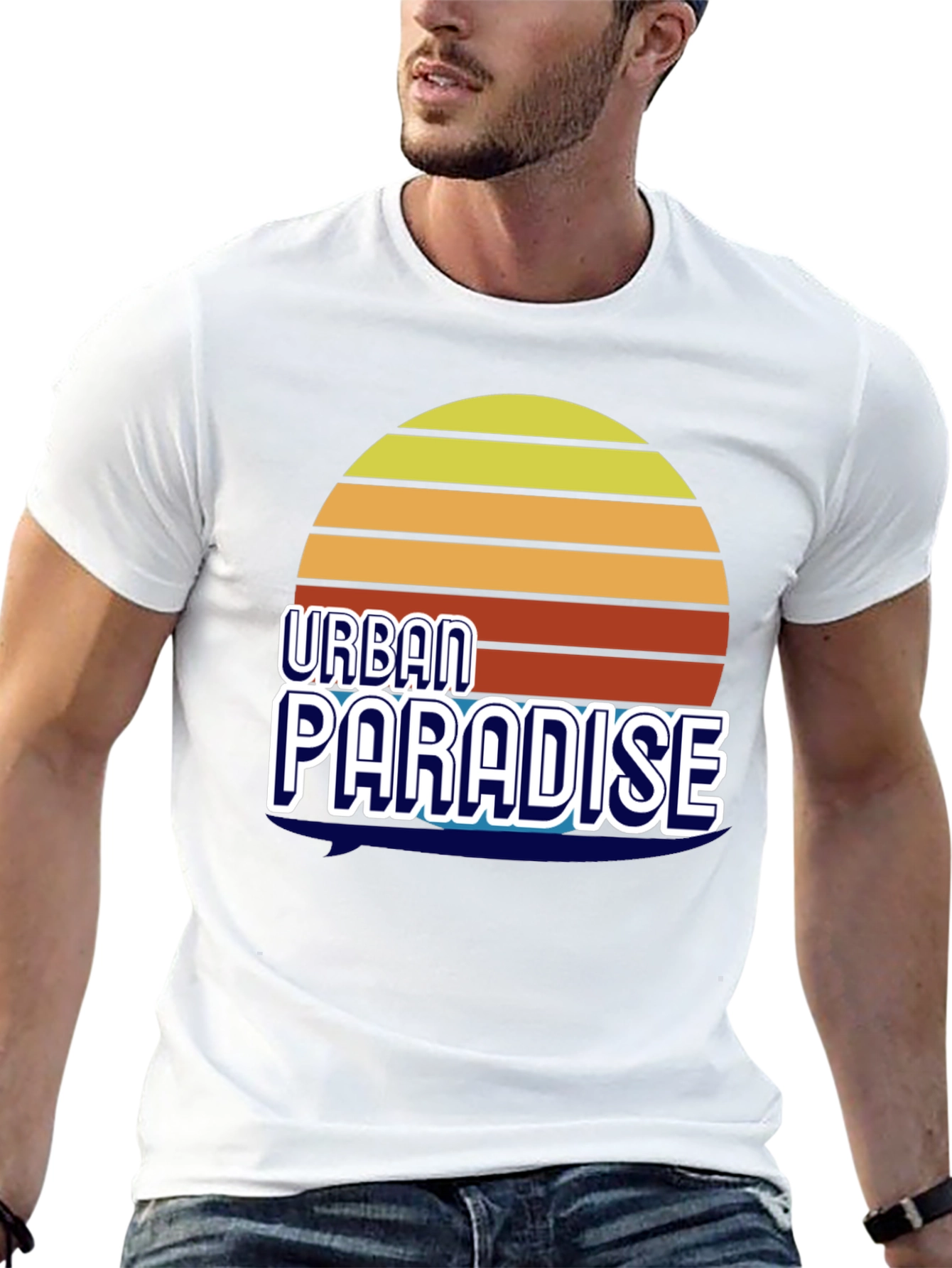 Urban Paradise Graphic T-Shirt - Retro Style