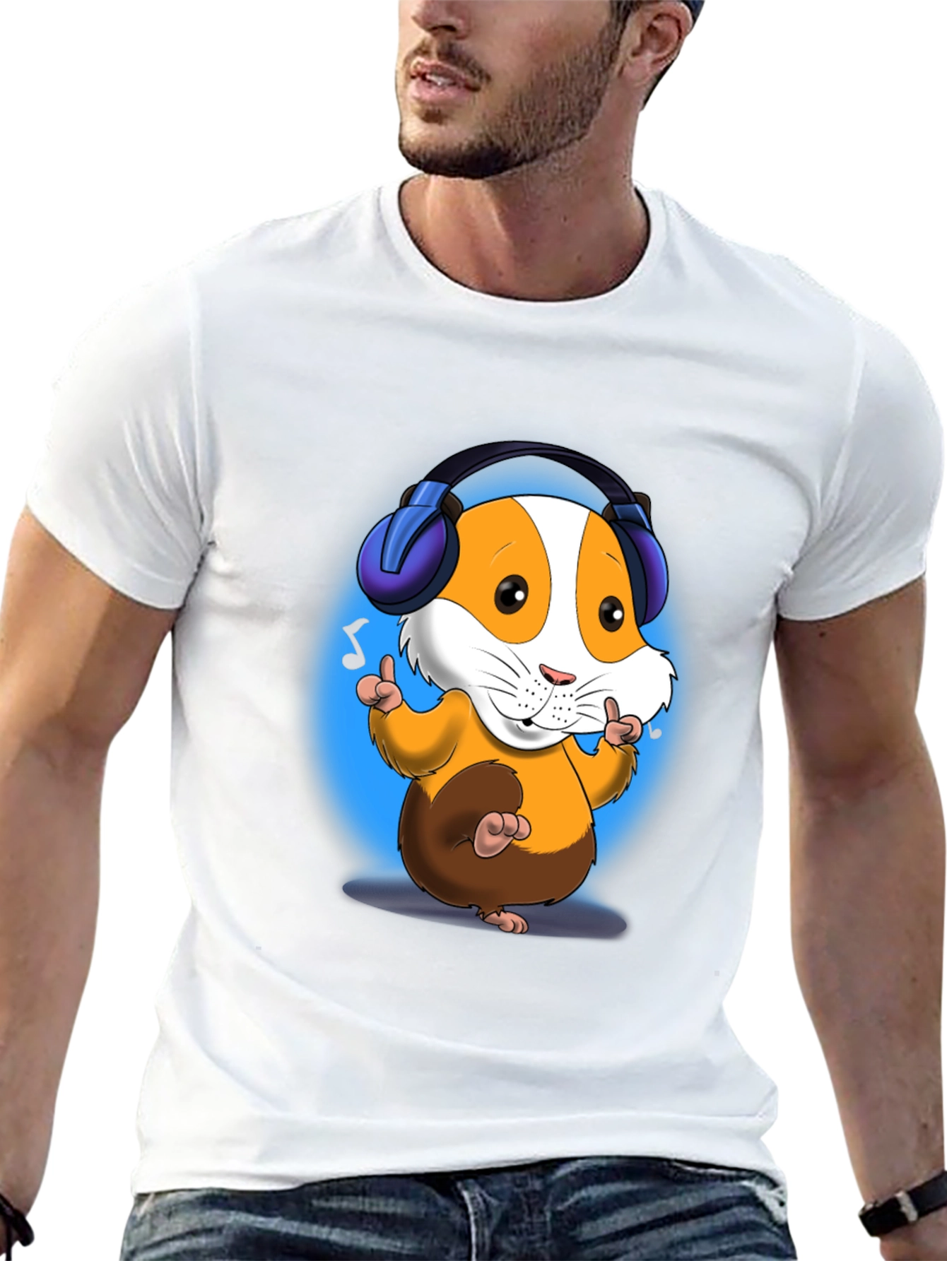 DJ Hamster T-Shirt - Cartoon Animal Design