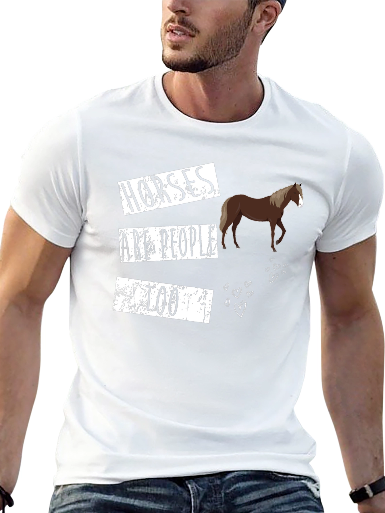 Horses Are People Too Graphic T-Shirt
