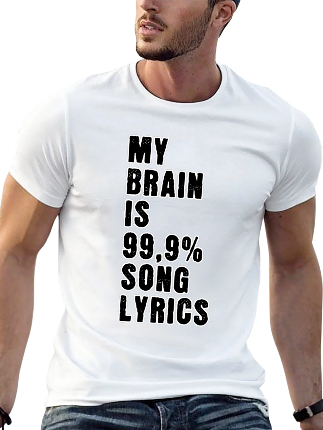 Song Lyric Tee - My Brain is 99.9%