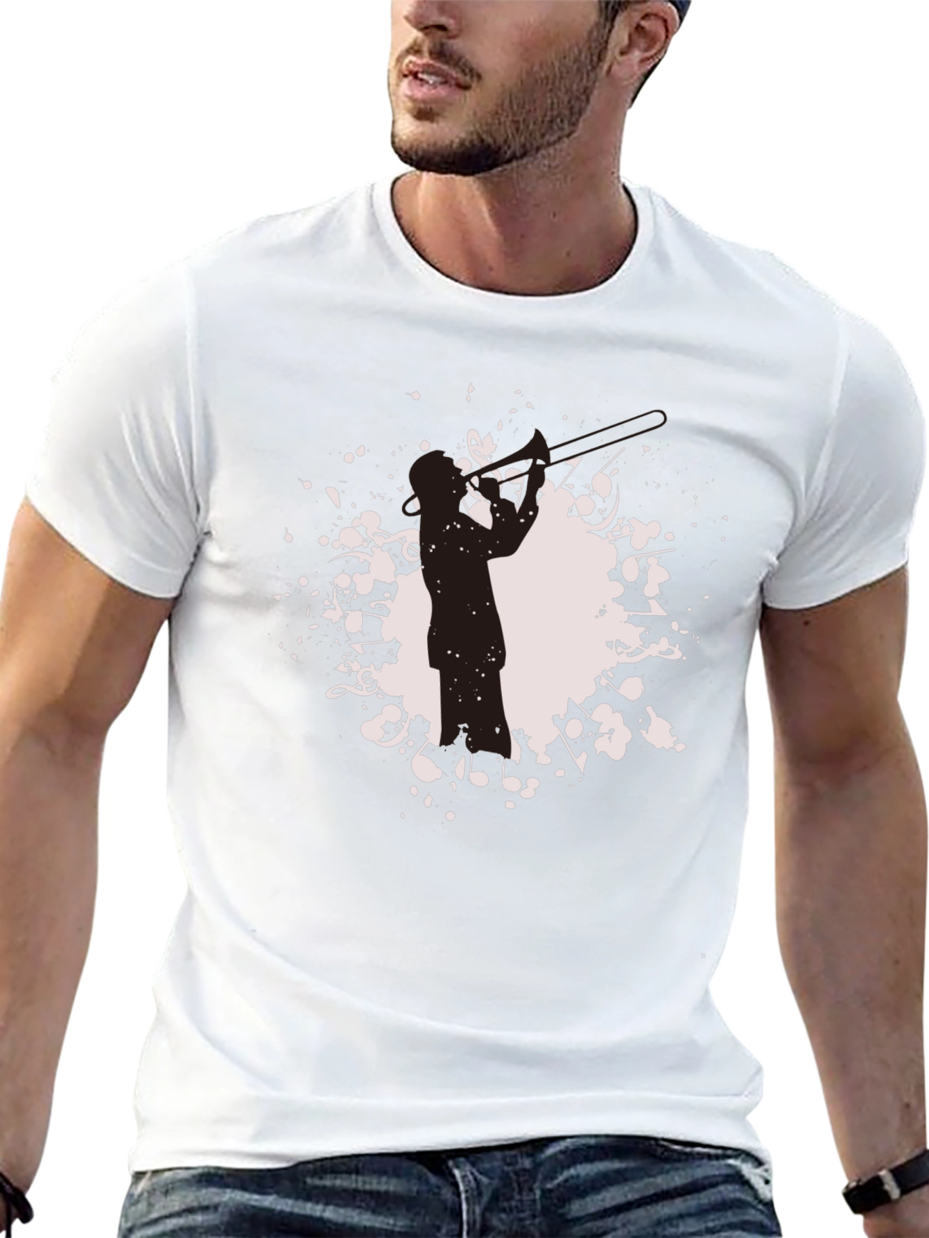 Saxophone Player Graphic Tee - Stylish Musician T-Shirt