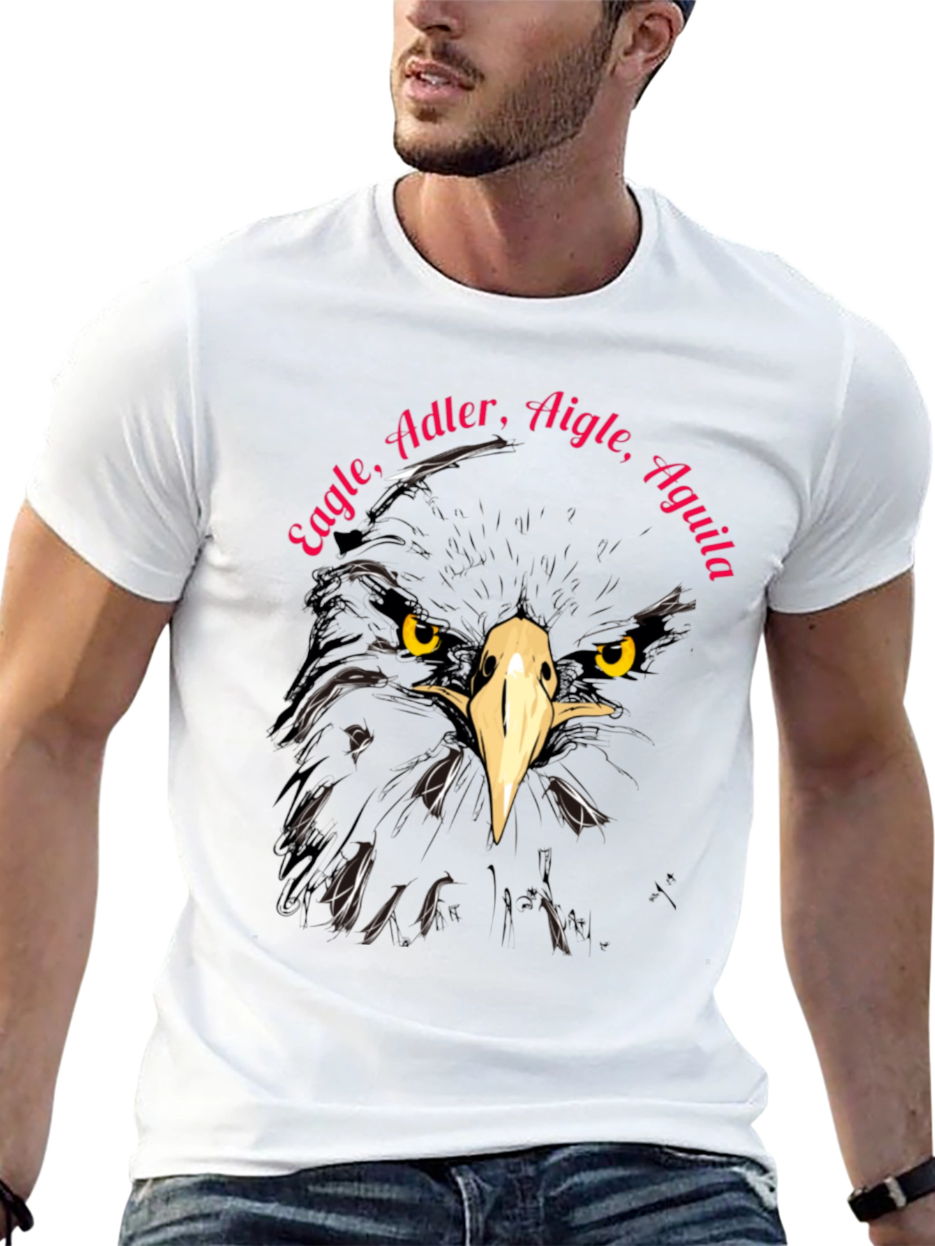 Eagle T-Shirt - Adler Aigle Aguila - Unique Design