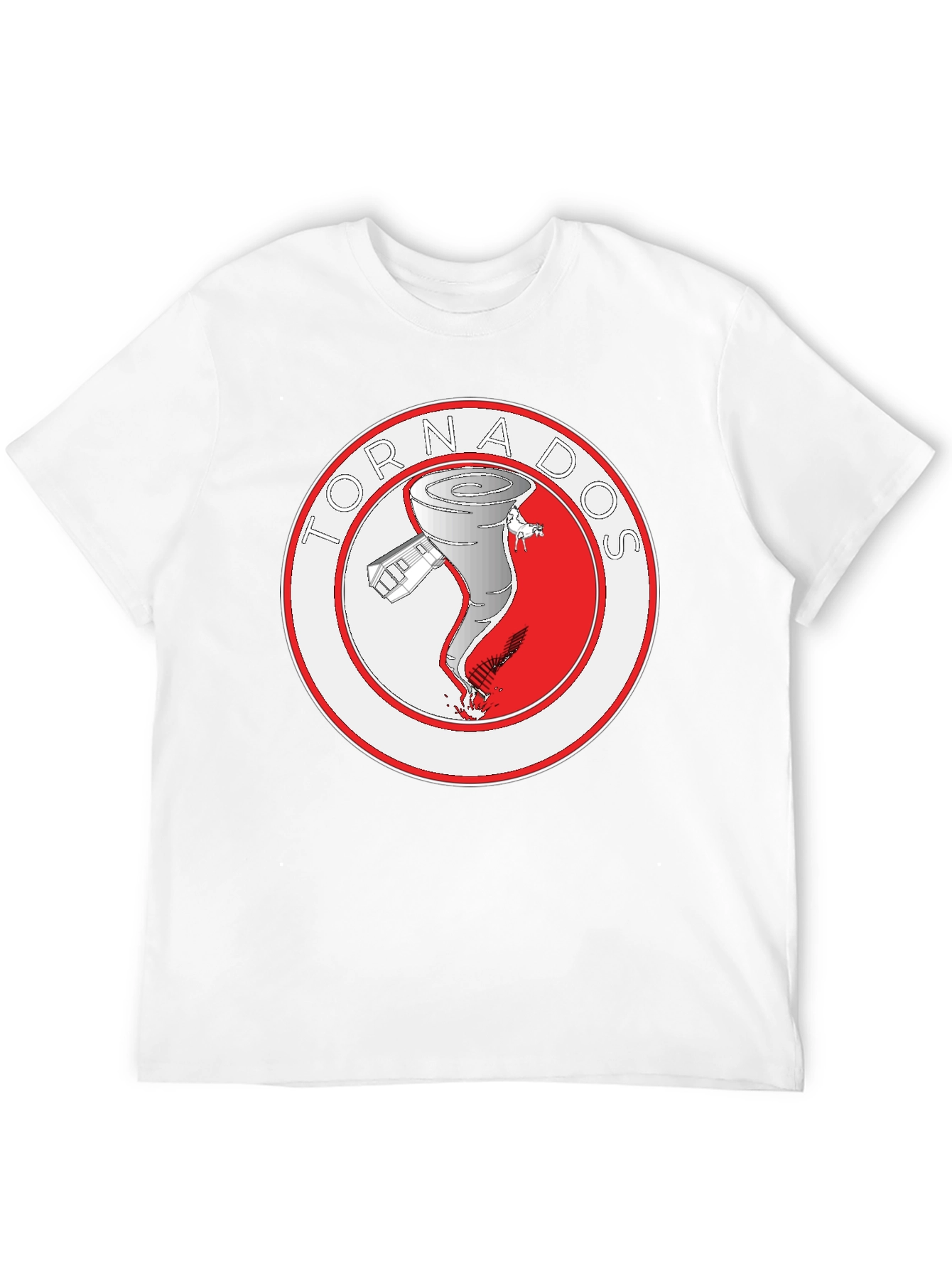 Tornadoes Graphic Tee - Black Cotton Casual Shirt