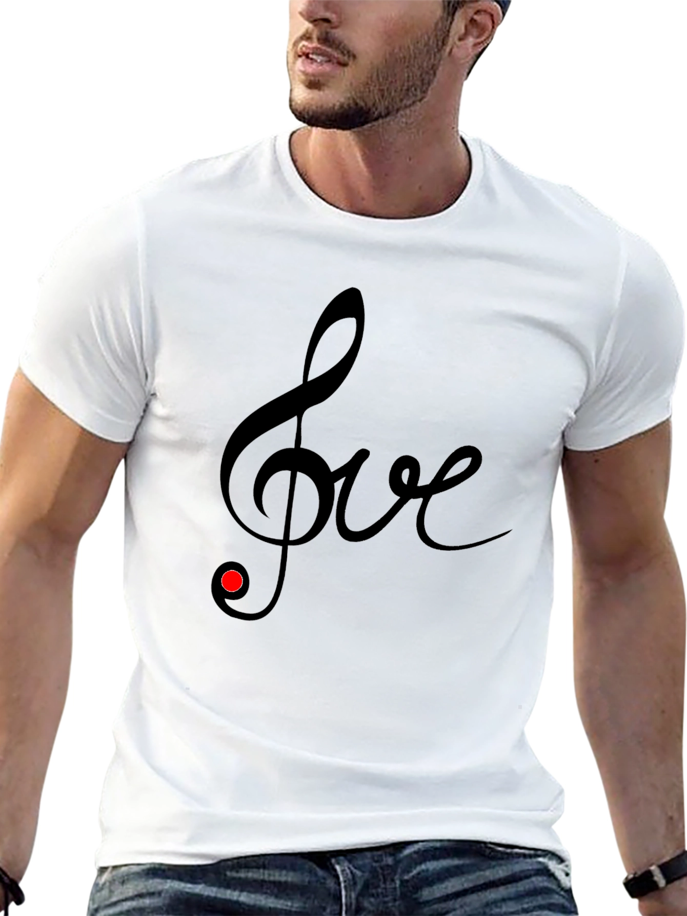 Musical Love Tee - Black T-Shirt