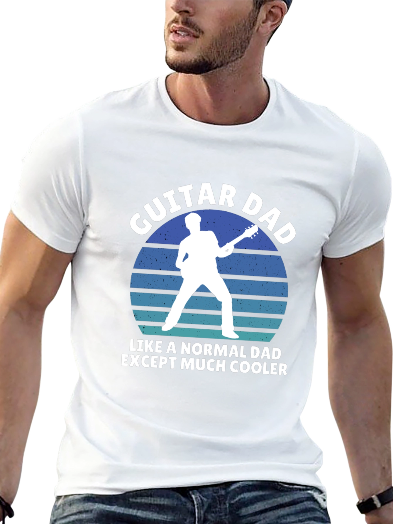 Guitar Dad T-Shirt - Cool Dad Tee