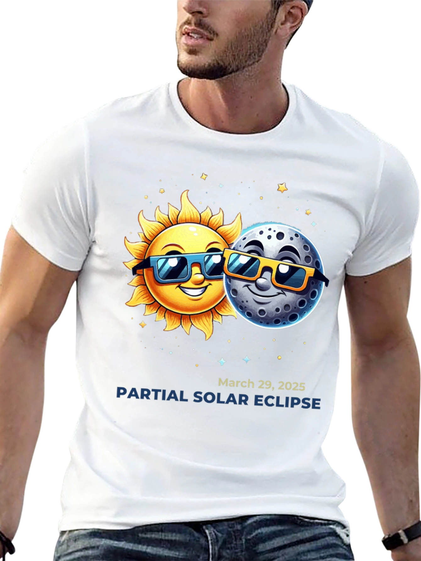 Solar Eclipse 2025 T-Shirt - Sun & Moon Tee