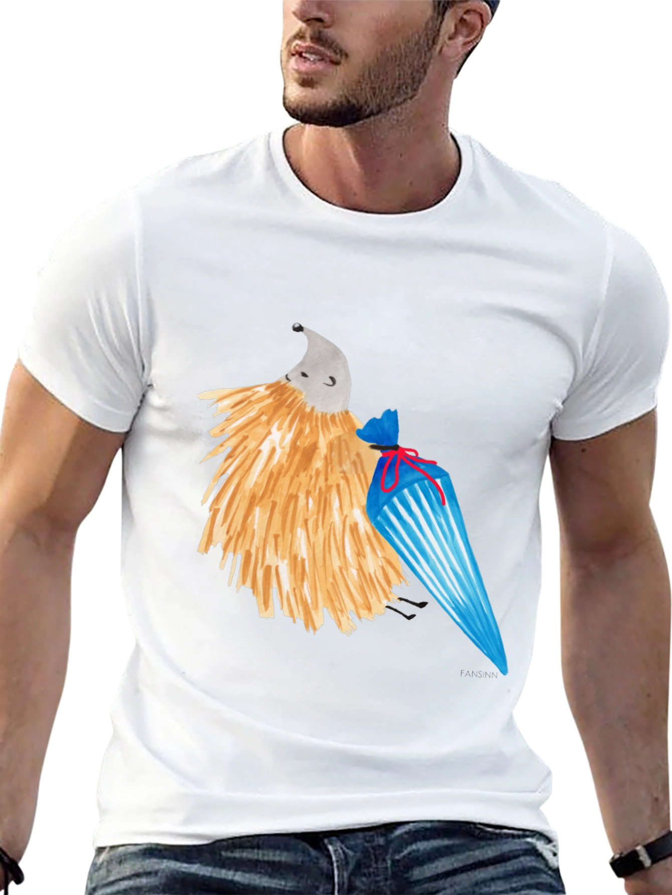 Whimsical Hedgehog T-Shirt - Unique Design