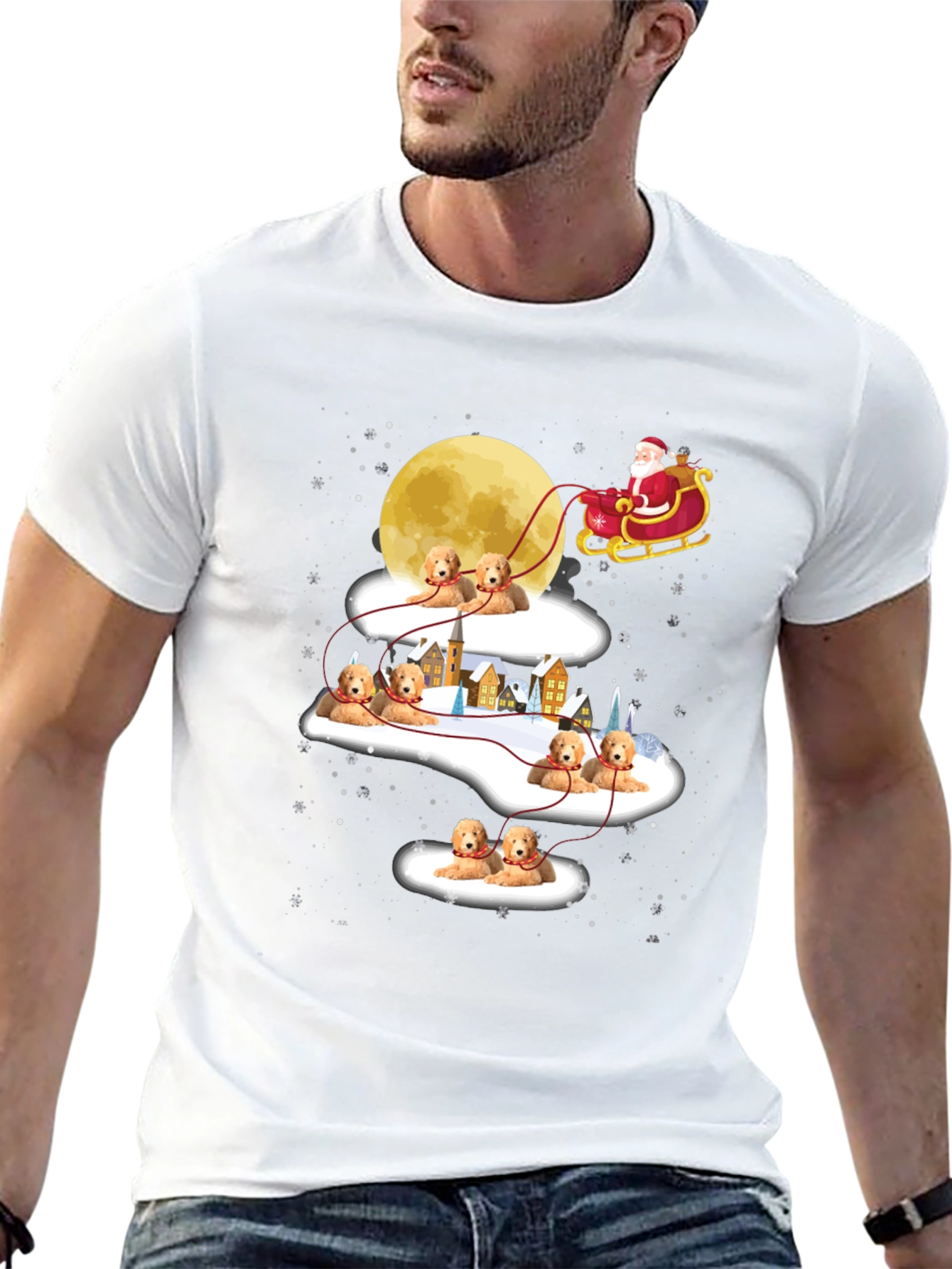 Festive Dog Sleigh T-Shirt