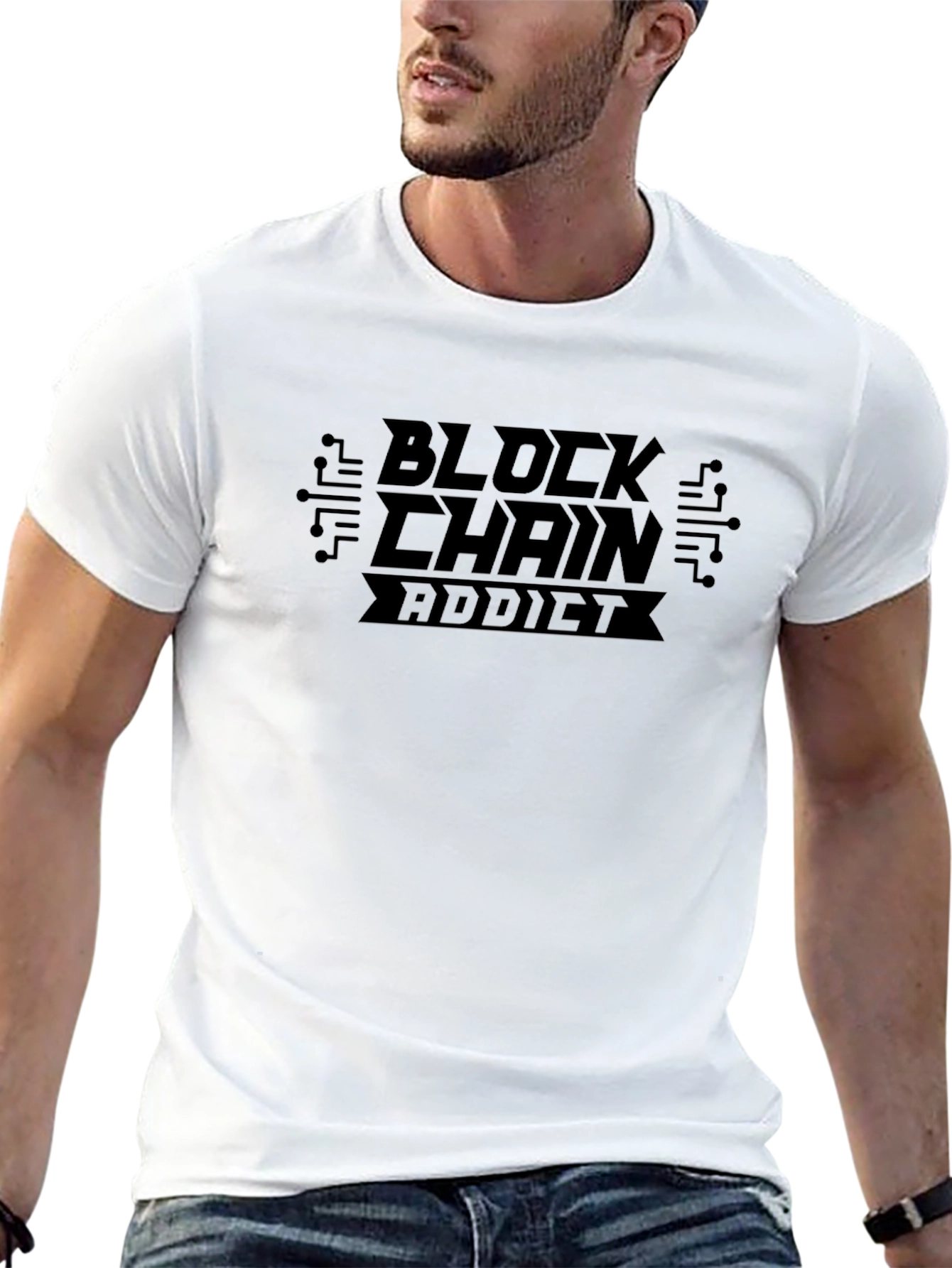 Blockchain Addict Black T-Shirt