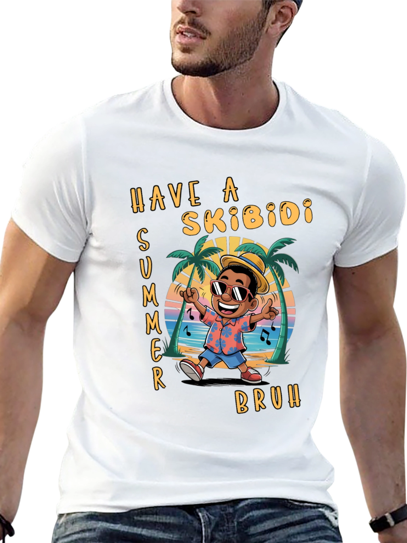 Skibidi Summer Graphic T-Shirt