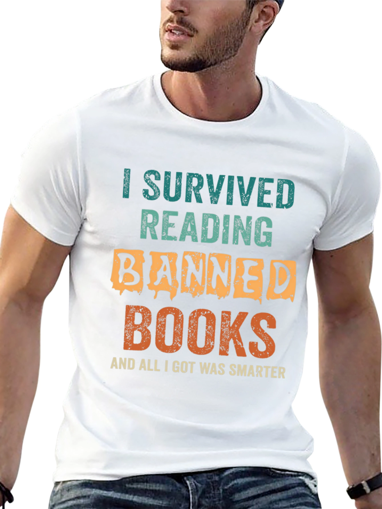 Banned Books T-Shirt - I Survived Reading Funny Tee