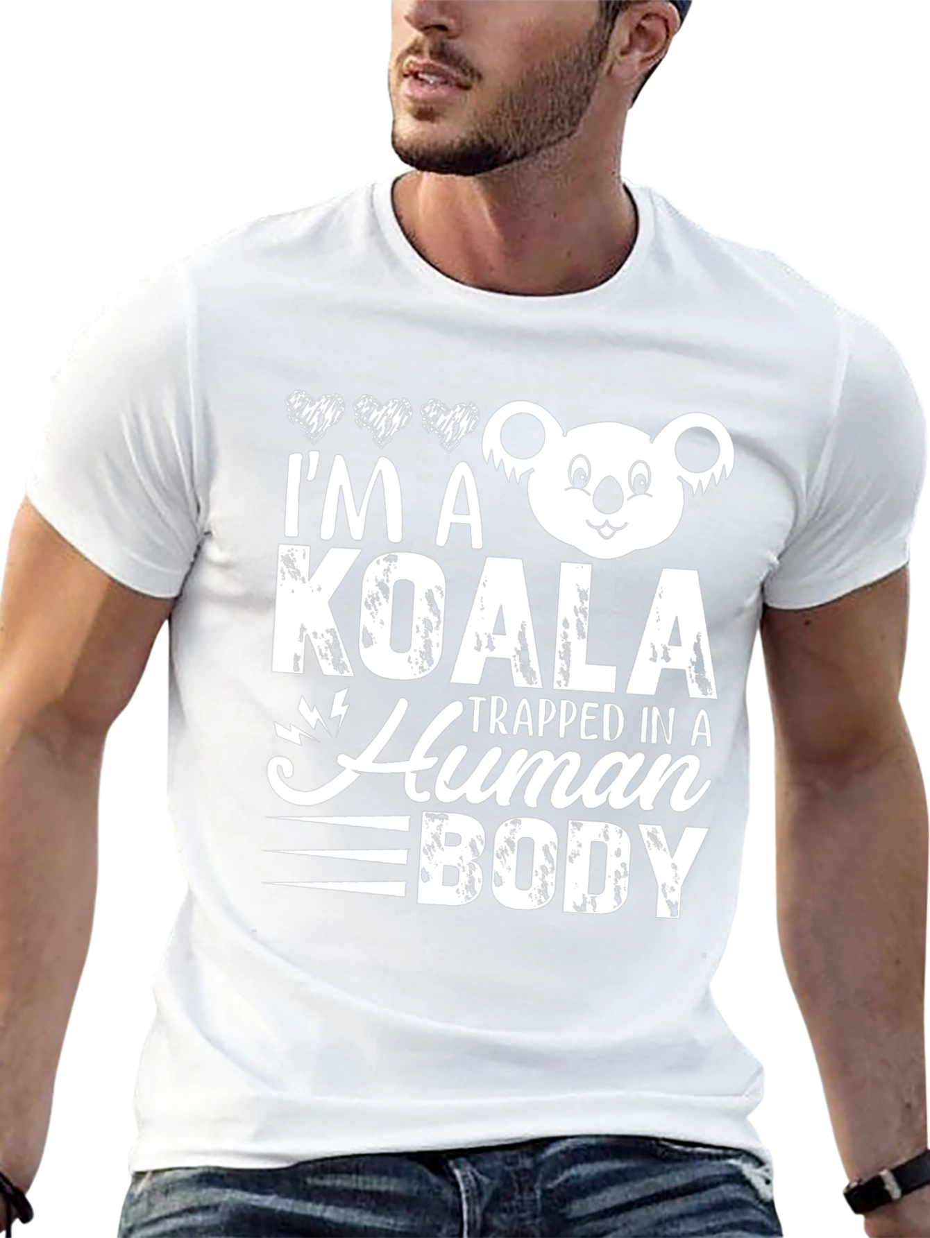 Koala Trapped in a Human Body Graphic T-Shirt