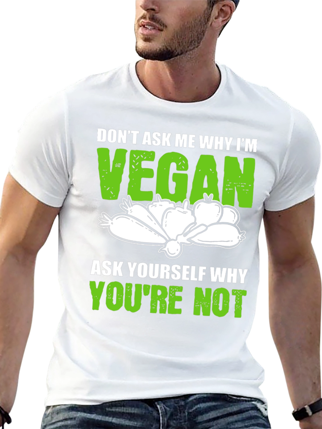 Vegan T-Shirt: Dont Ask Me Why Im Vegan Tee