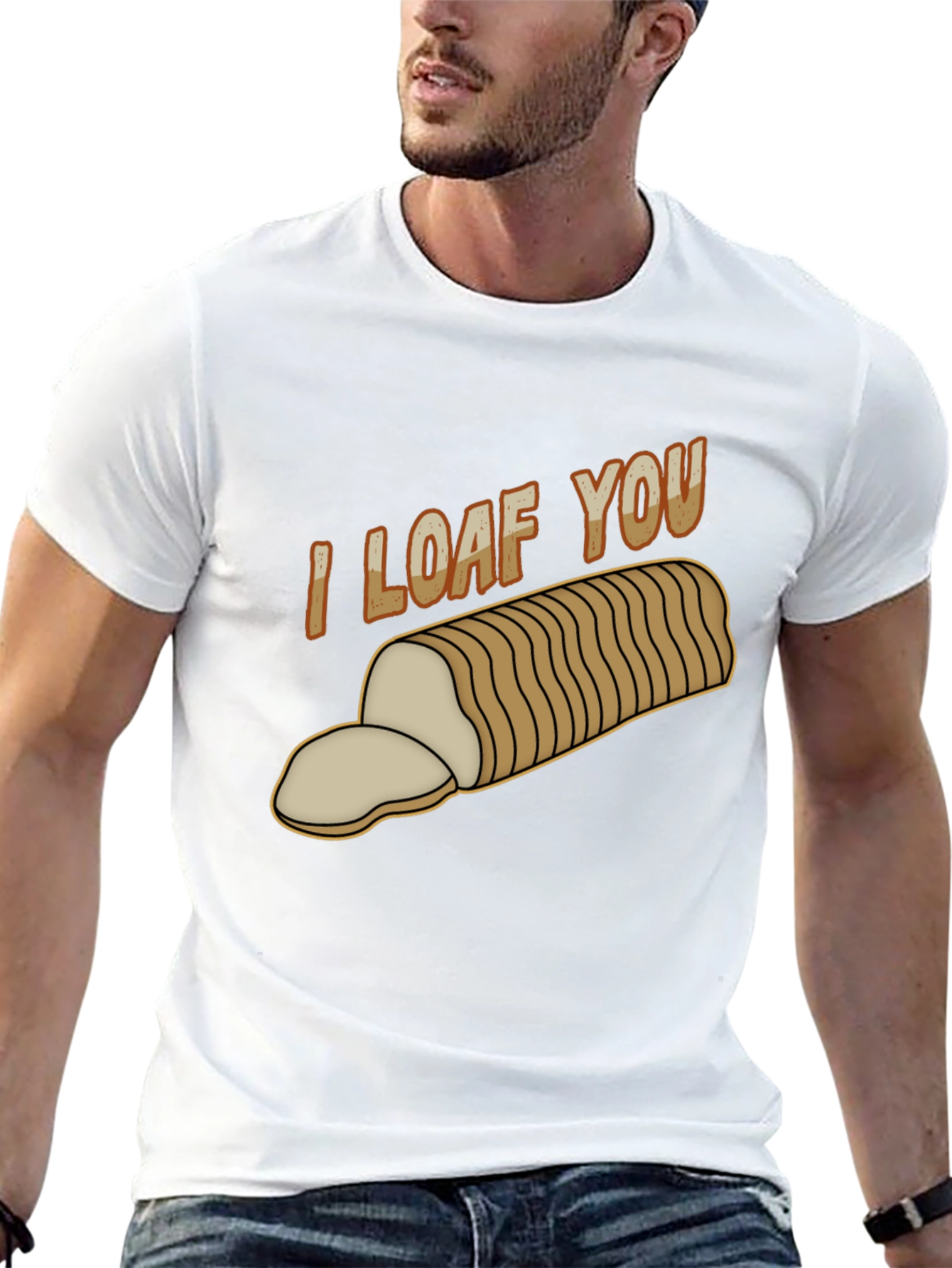 I Loaf You T-Shirt - Funny Bread Pun Tee