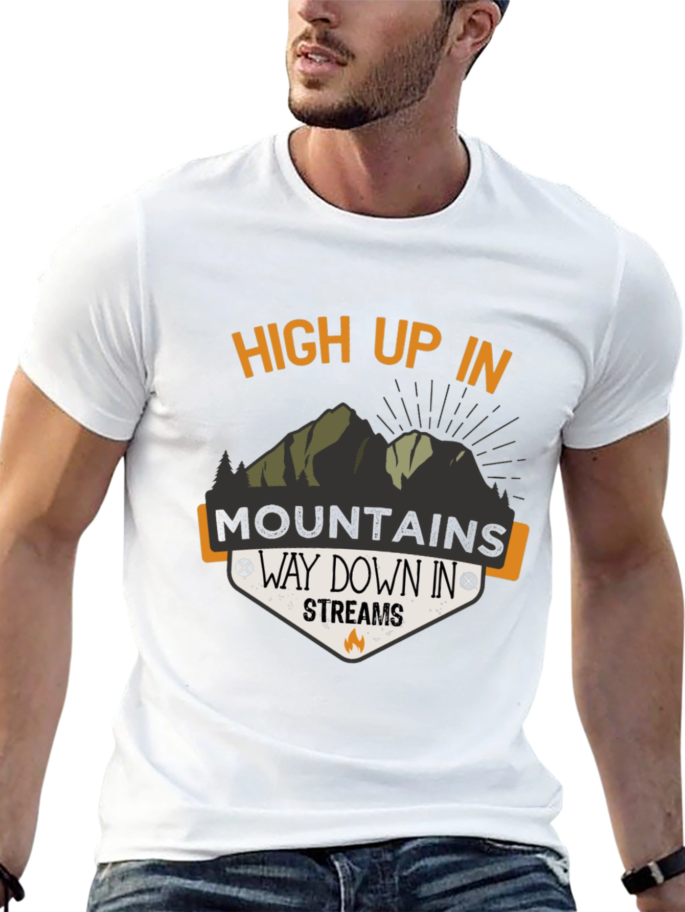 High Up In Mountains Graphic T-Shirt