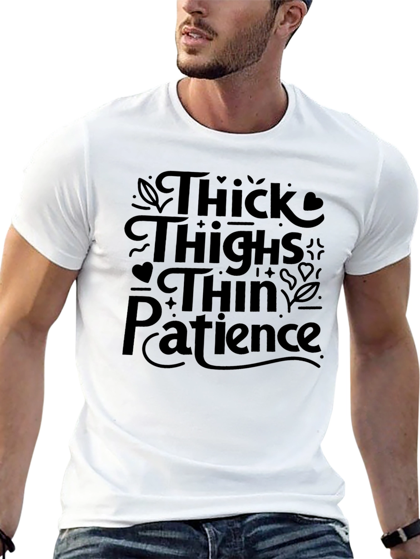 Thick Thighs Thin Patience Graphic T-Shirt
