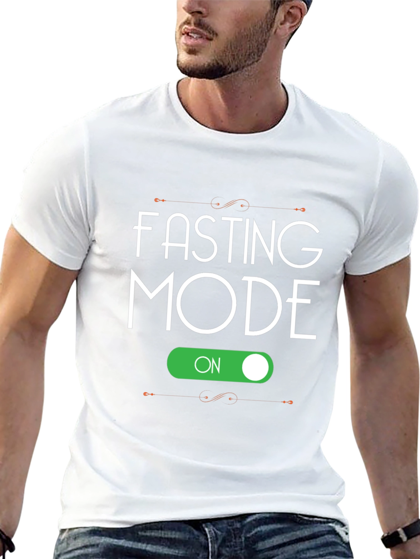 Fasting Mode On Black T-Shirt