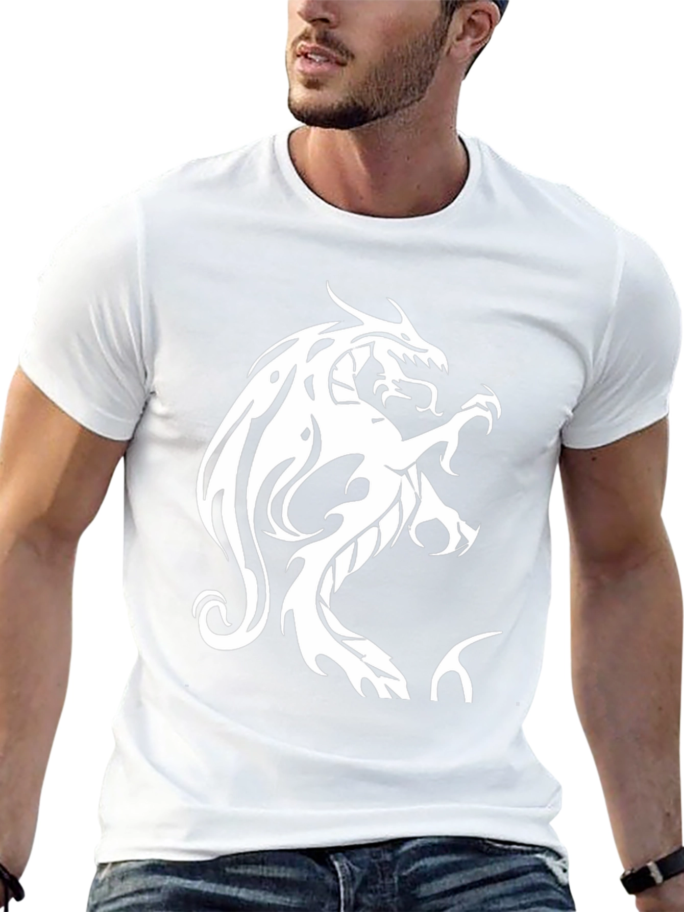 Black Dragon Graphic Tee - Bold Statement Style