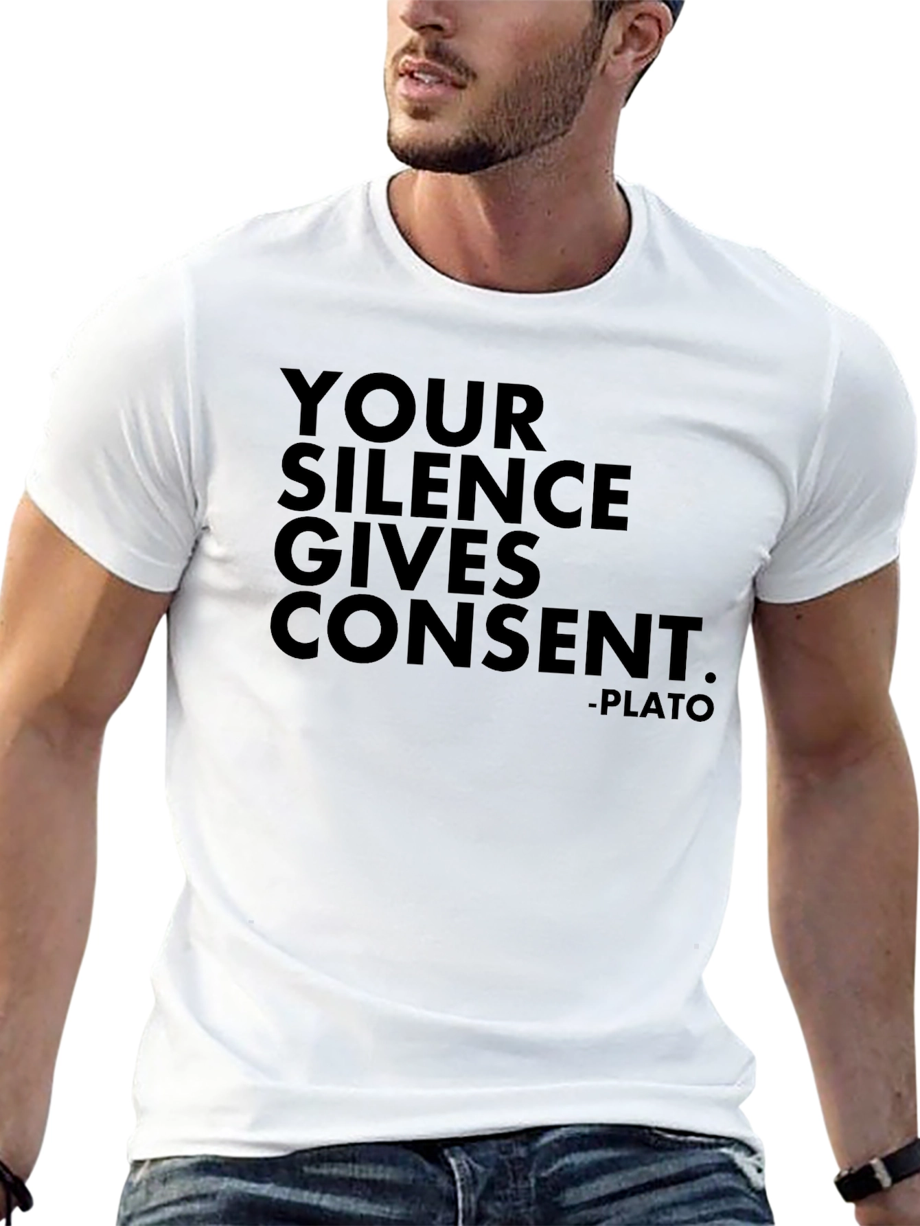 Your Silence Gives Consent - Plato Tee