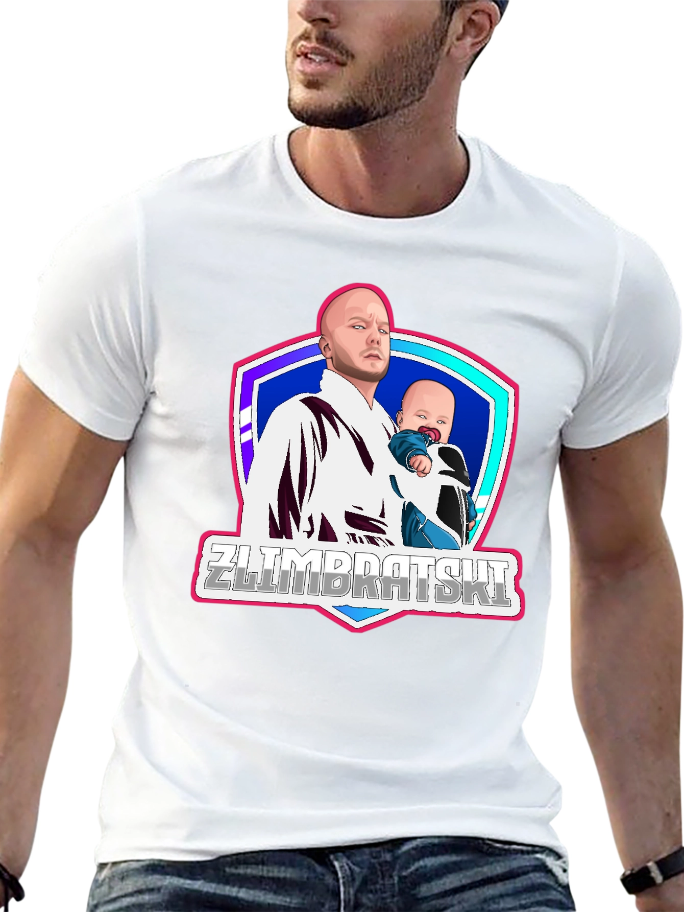 Zlimbratski Cartoon Graphic T-Shirt