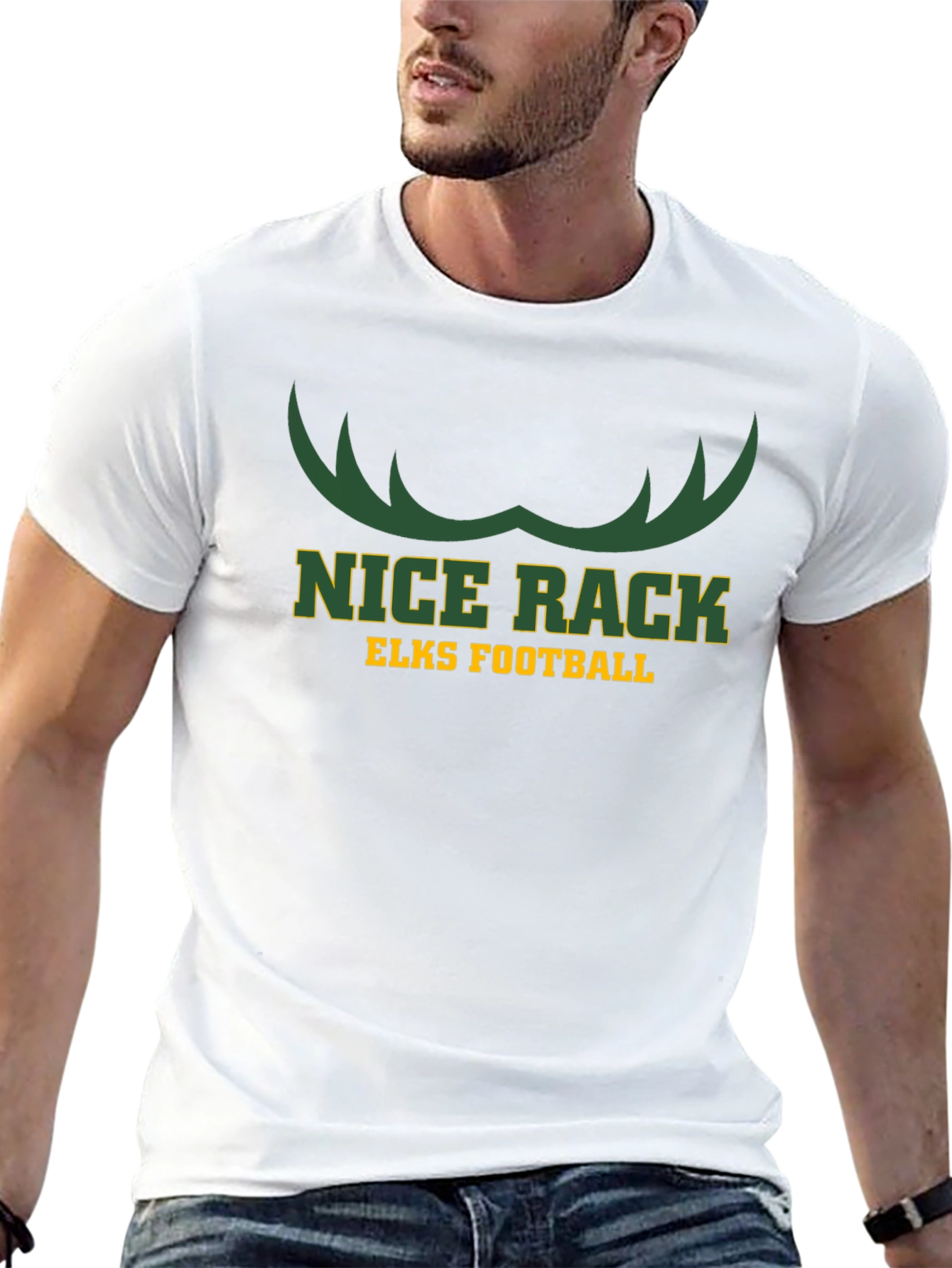 Nice Rack Elks Football T-Shirt