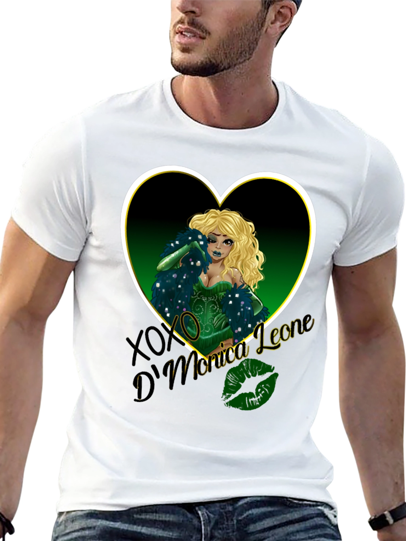 Monica Leone Graphic Tee - Heart Design