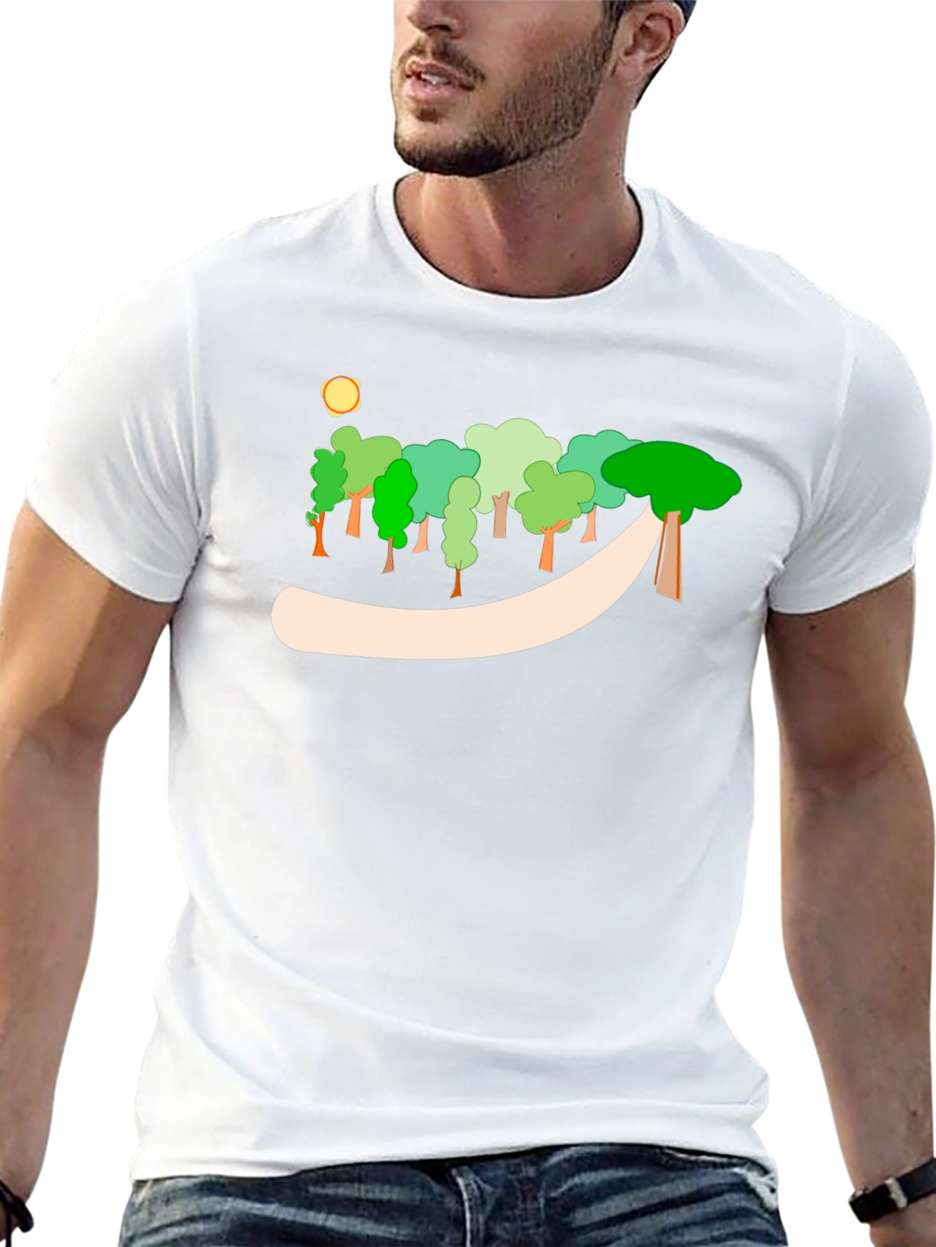 Cartoon Forest Graphic Tee