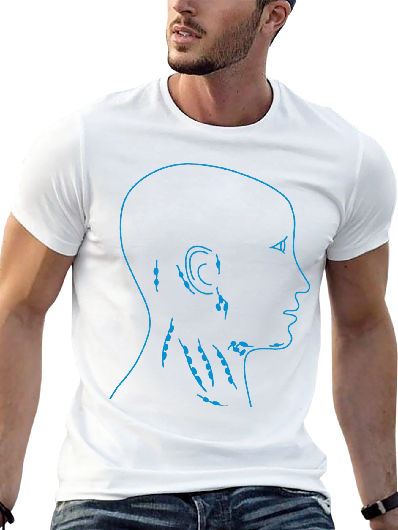 Anatomical Lymph Node Black T-Shirt