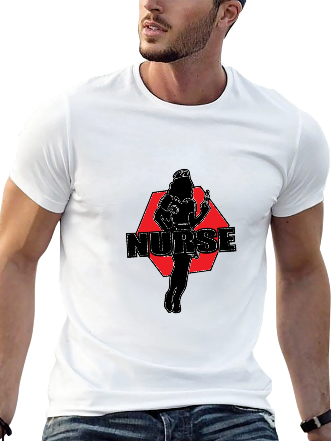 Nurse Graphic T-Shirt - Novelty Design