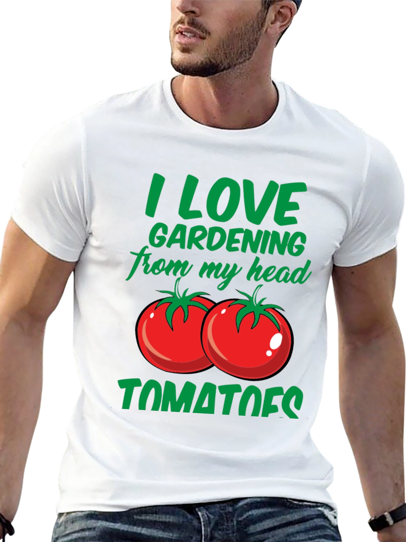 I Love Gardening From My Head Tomatoes T-Shirt