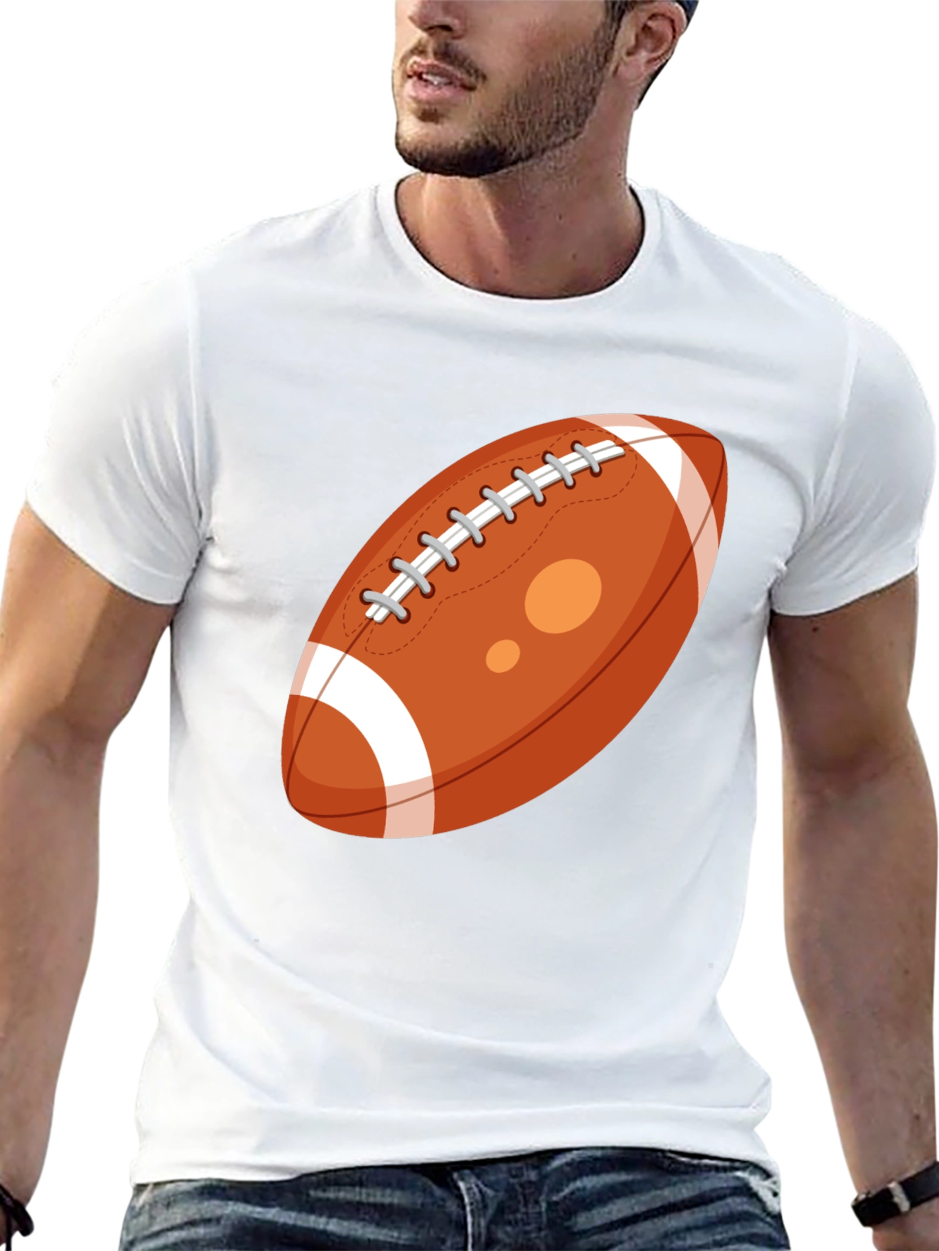 Football Graphic Tee - Classic Black T-Shirt