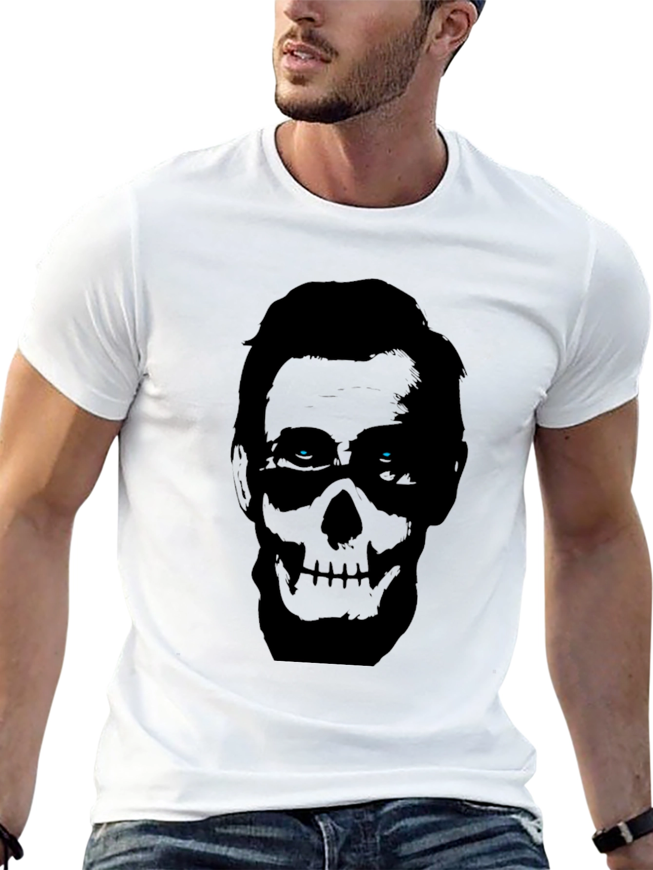 Skull Mask Graphic Tee - Mens Black T-Shirt