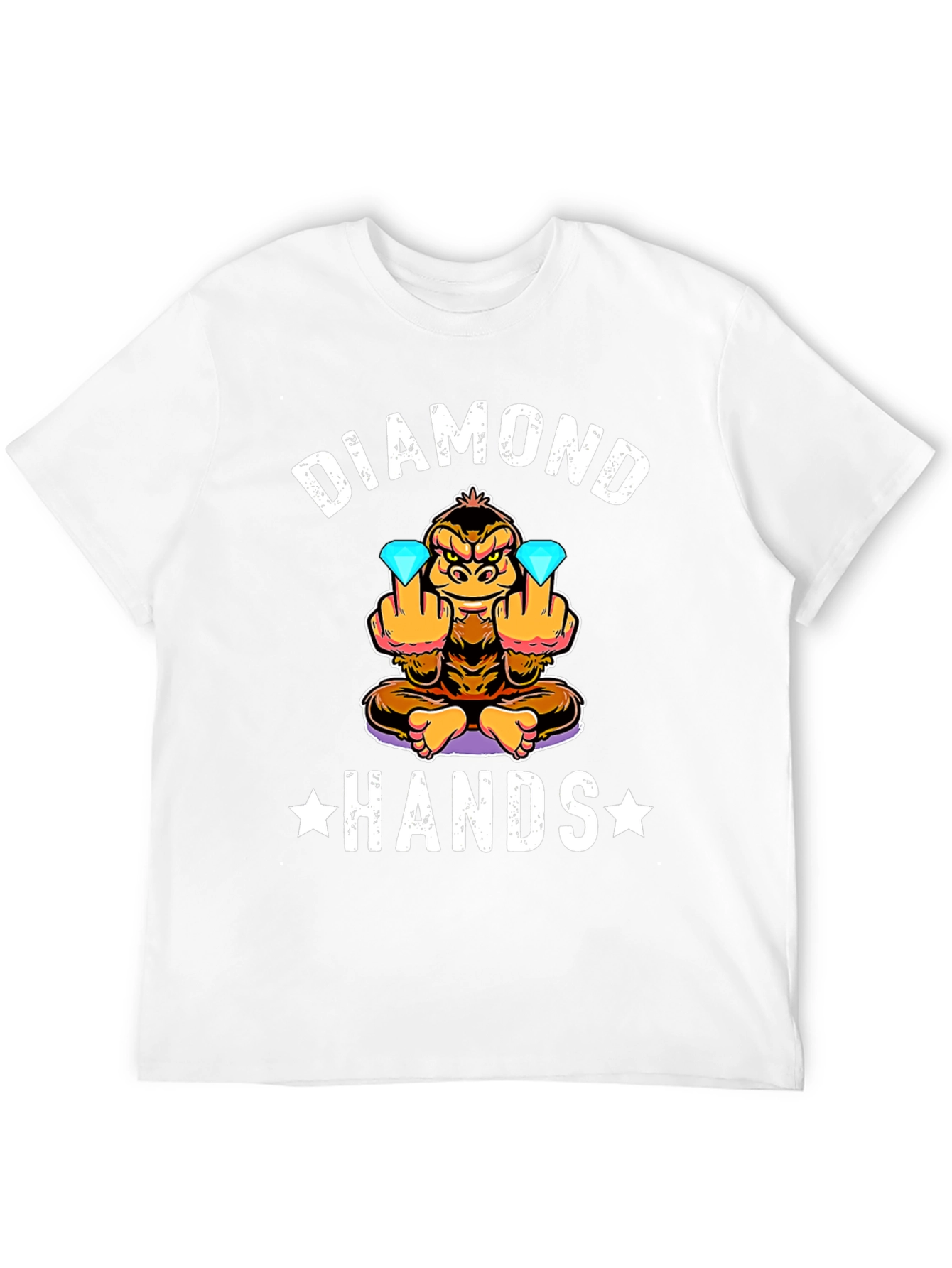 Diamond Hands Funny Monkey T-Shirt