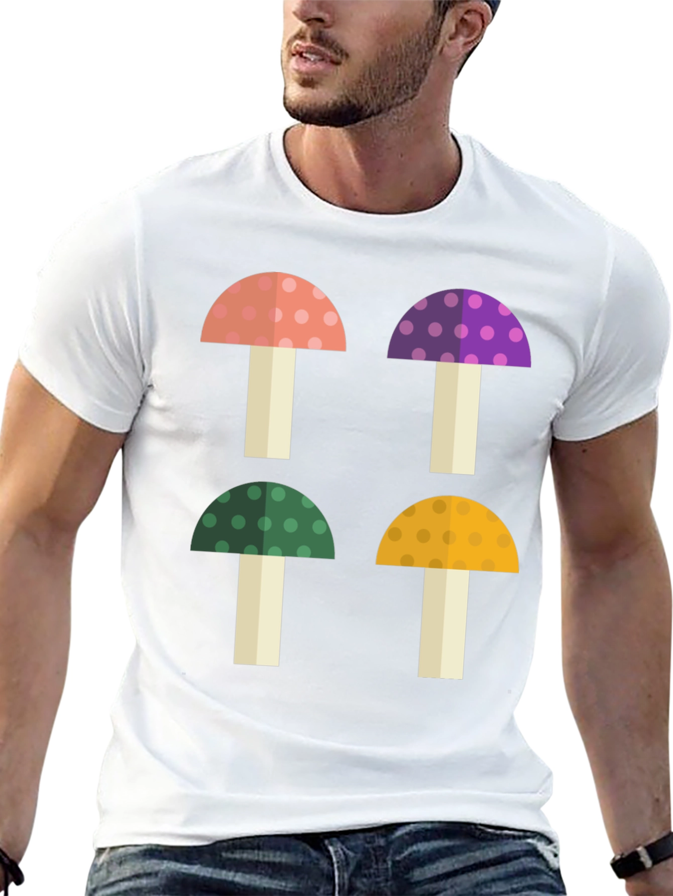 Funky Mushroom Graphic Tee
