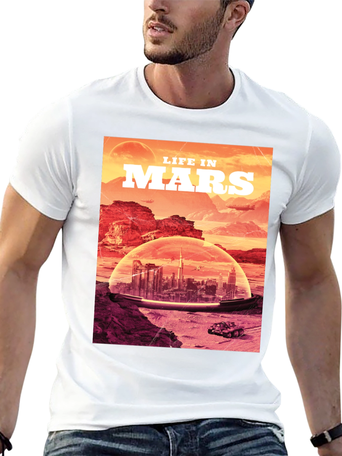 Life in Mars T-Shirt - Sci-Fi Graphic Tee