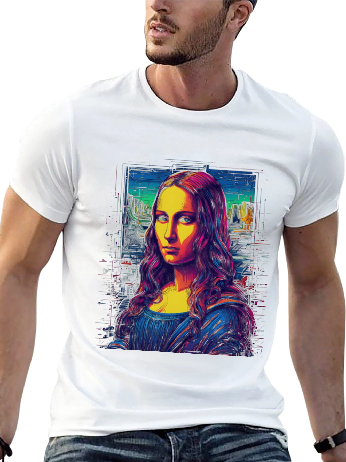 Mona Lisa Pop Art Graphic Tee