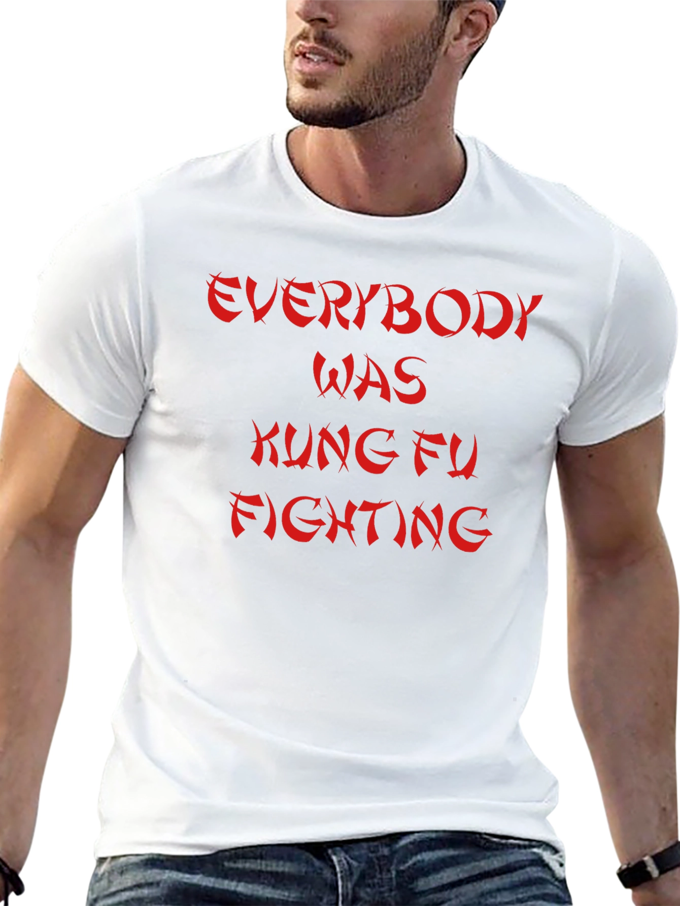 Kung Fu Fighting Graphic Tee - Black