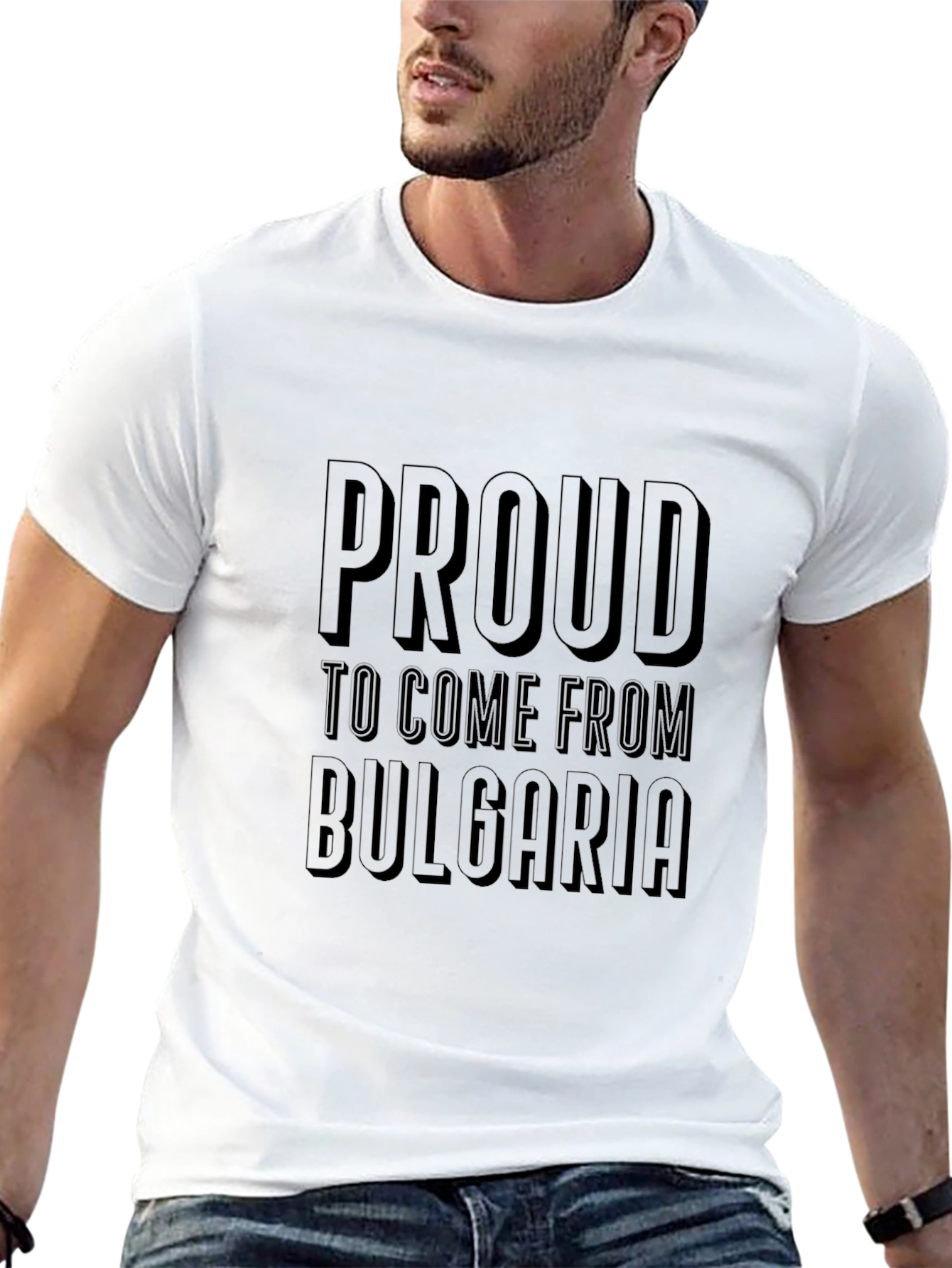 Proud to Come from Bulgaria Black T-Shirt