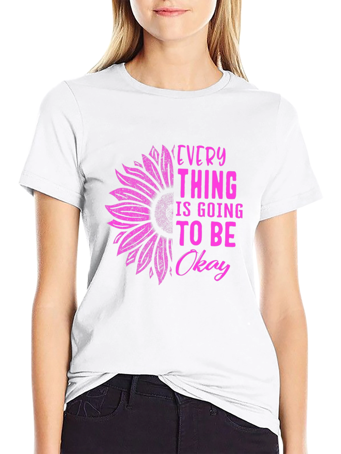 Everything is Going To Be Okay Sunflower T-Shirt