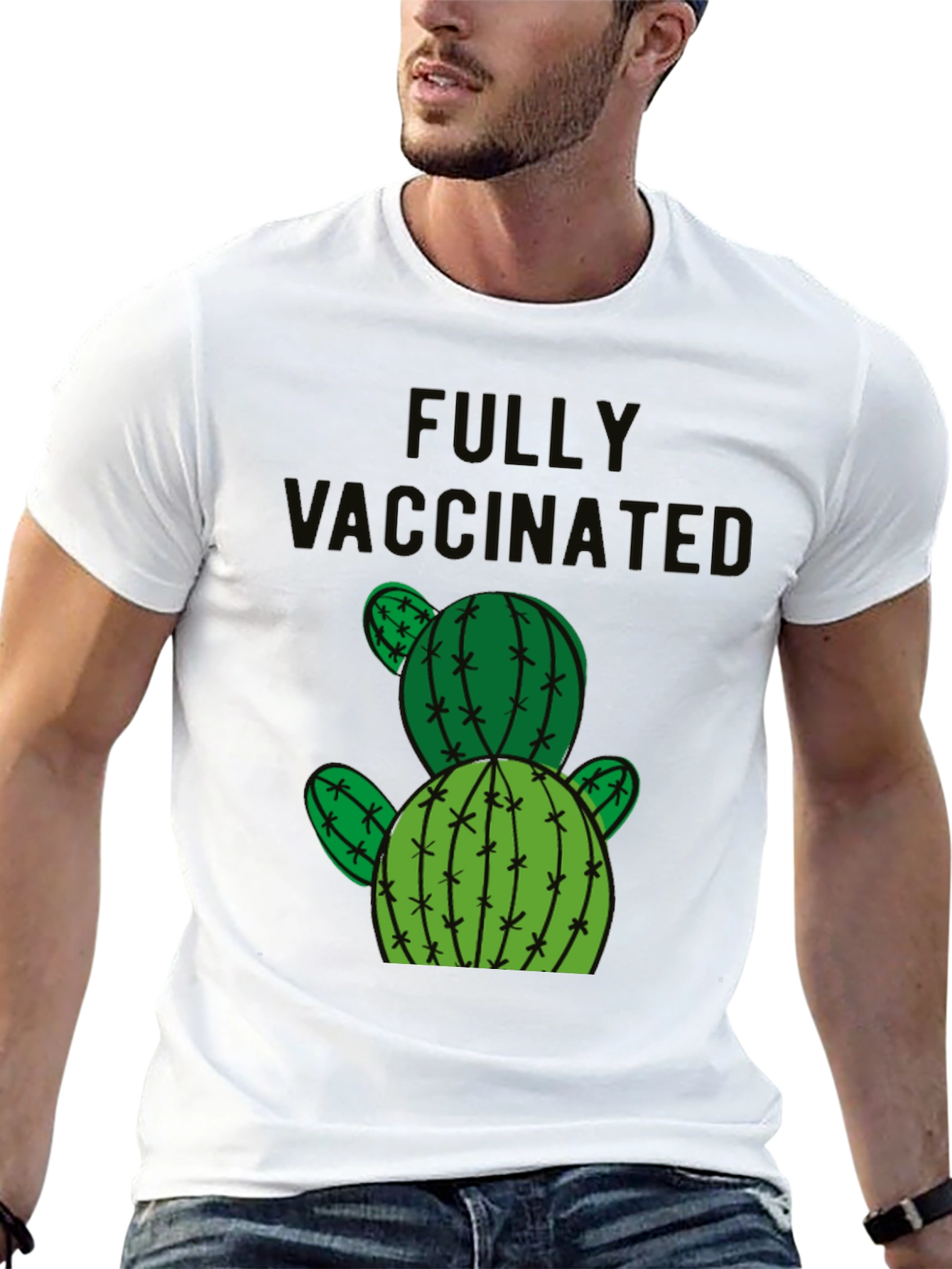 Fully Vaccinated Cactus T-Shirt