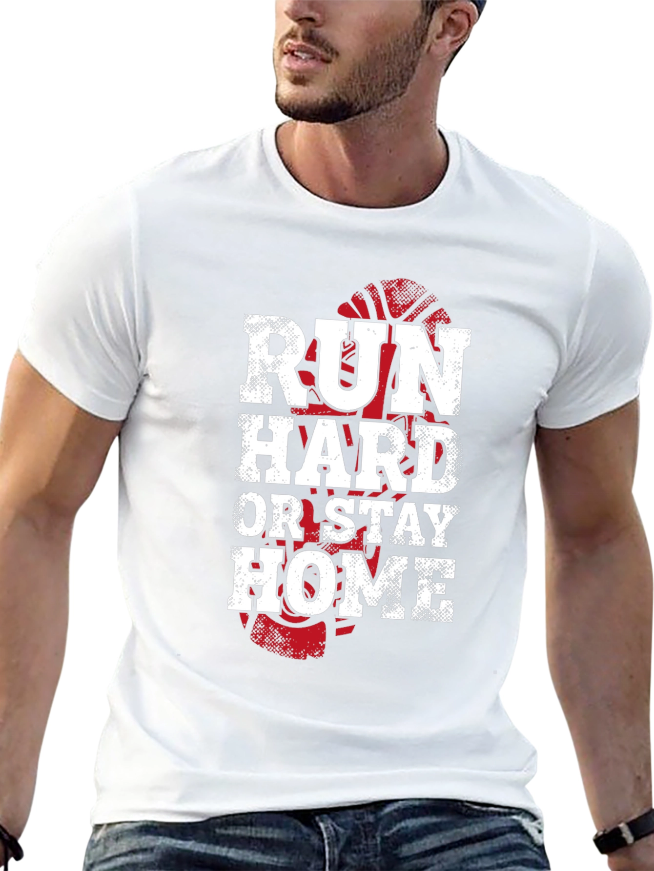 Run Hard Or Stay Home Graphic Tee