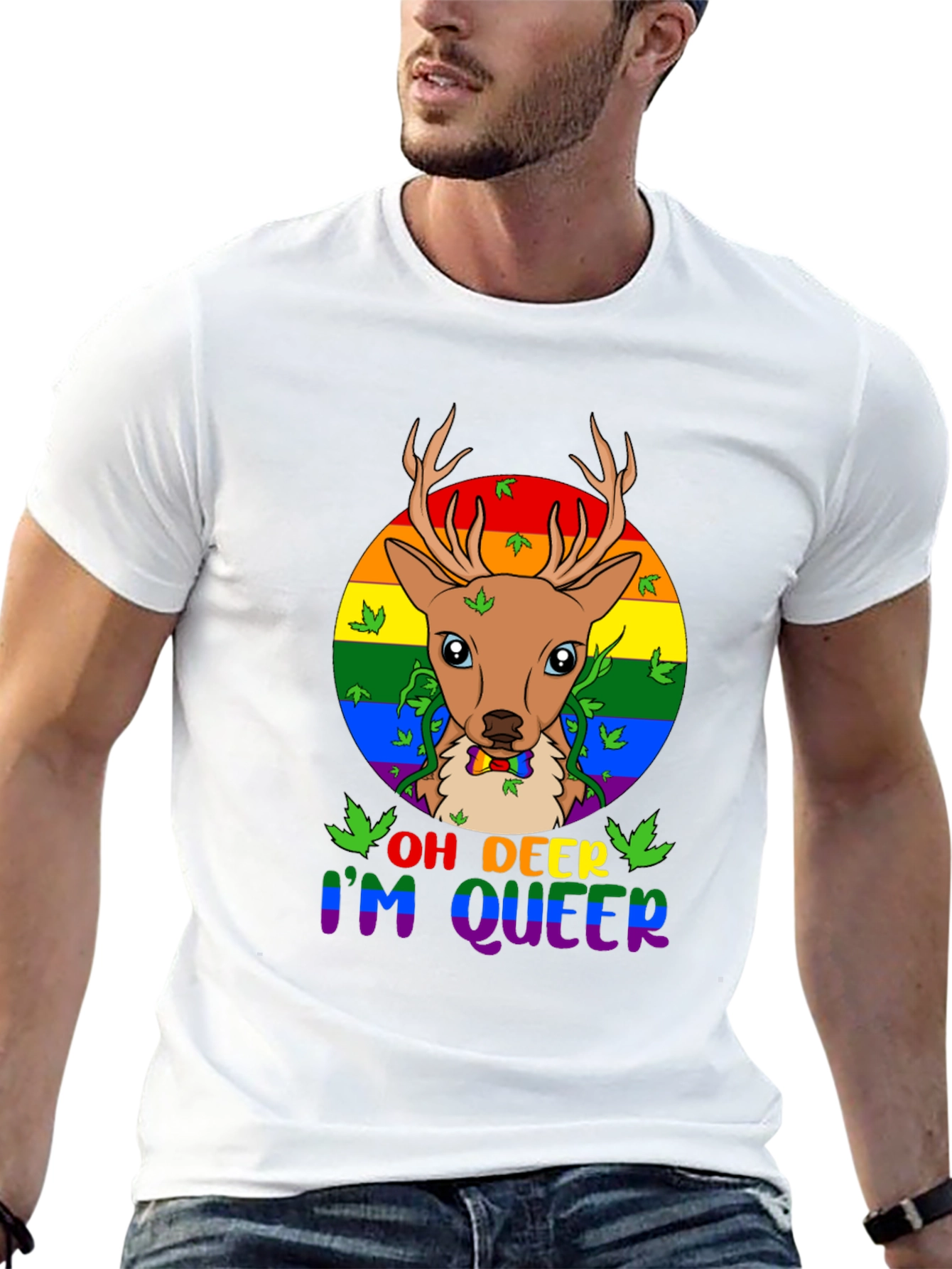 Oh Deer Im Queer T-Shirt