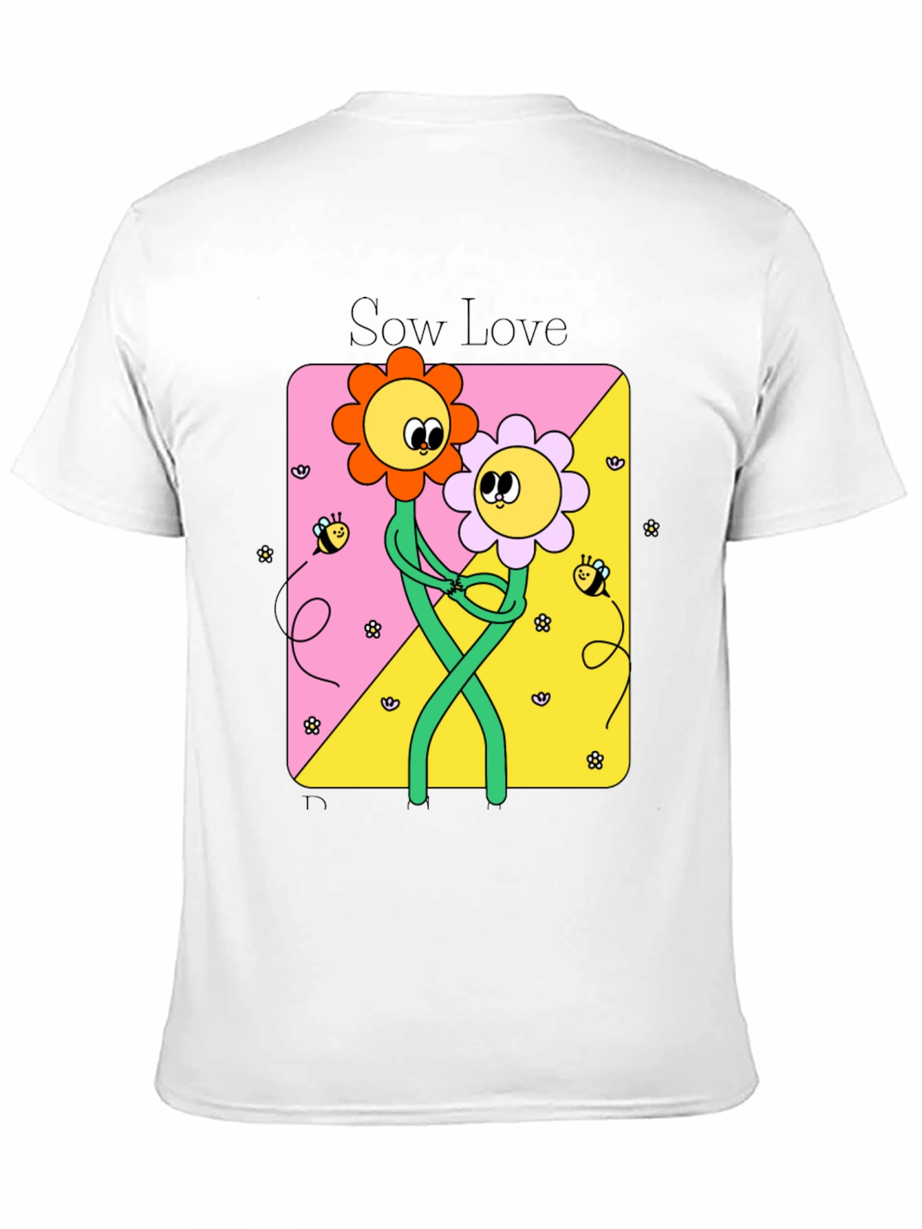Sow Love Graphic Tee - Cute Flower Power T-Shirt