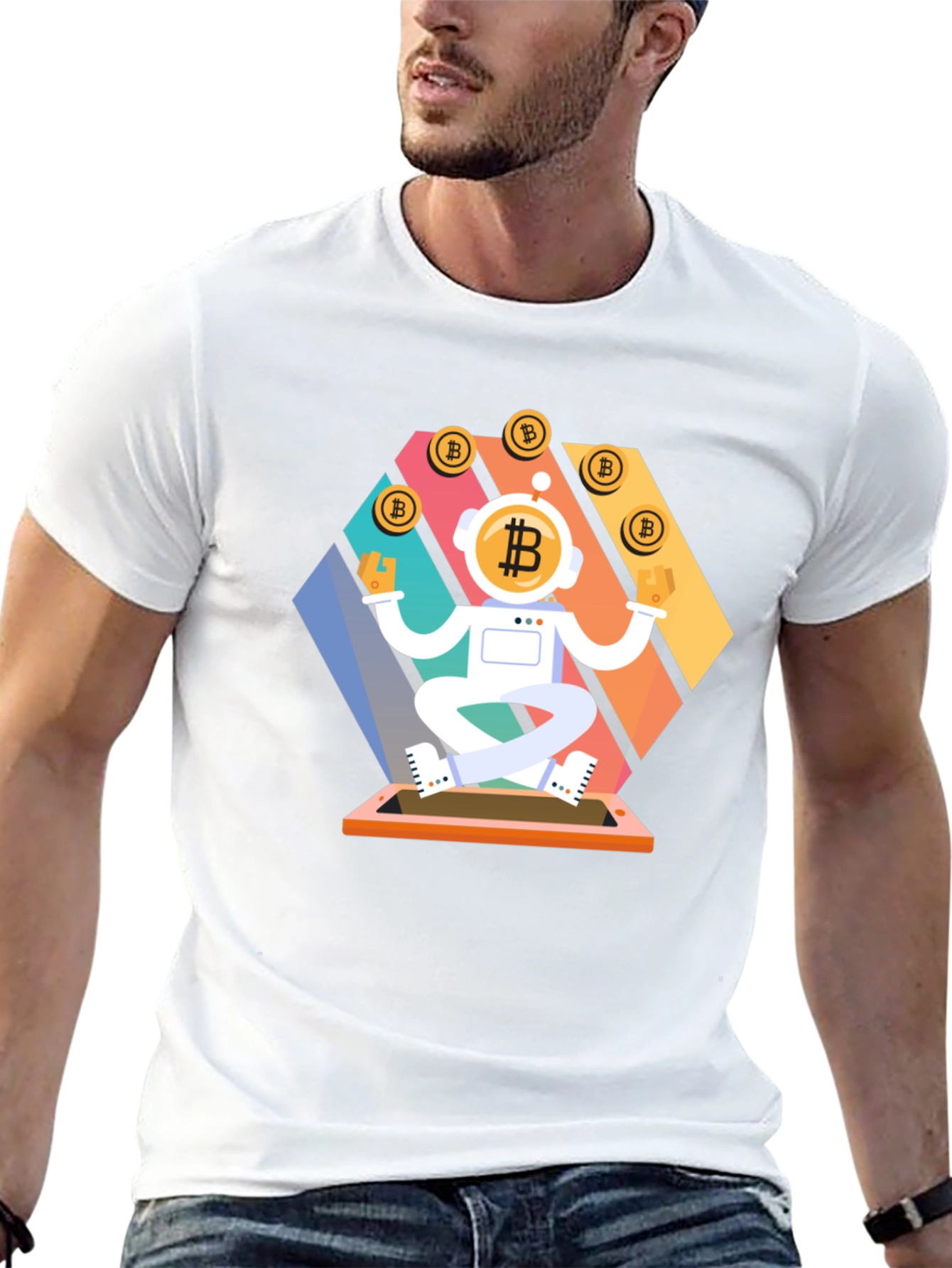 Bitcoin Astronaut T-Shirt: Crypto Space Explorer Tee