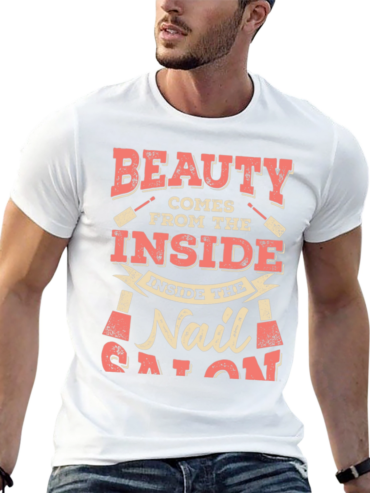 Beauty Comes From the Inside Nail Salon T-Shirt