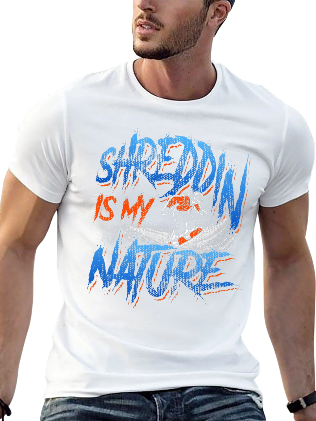 Shreddin Is My Nature Graphic T-Shirt