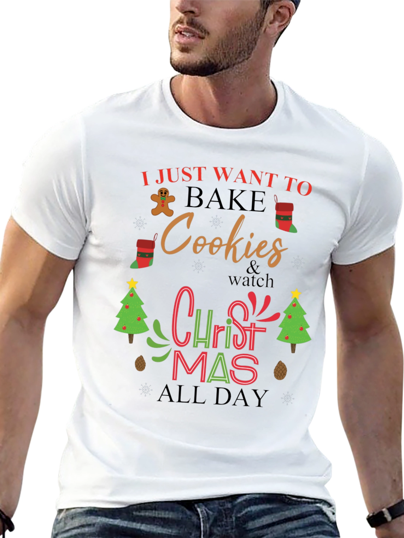Christmas Cookies Bake All Day T-Shirt