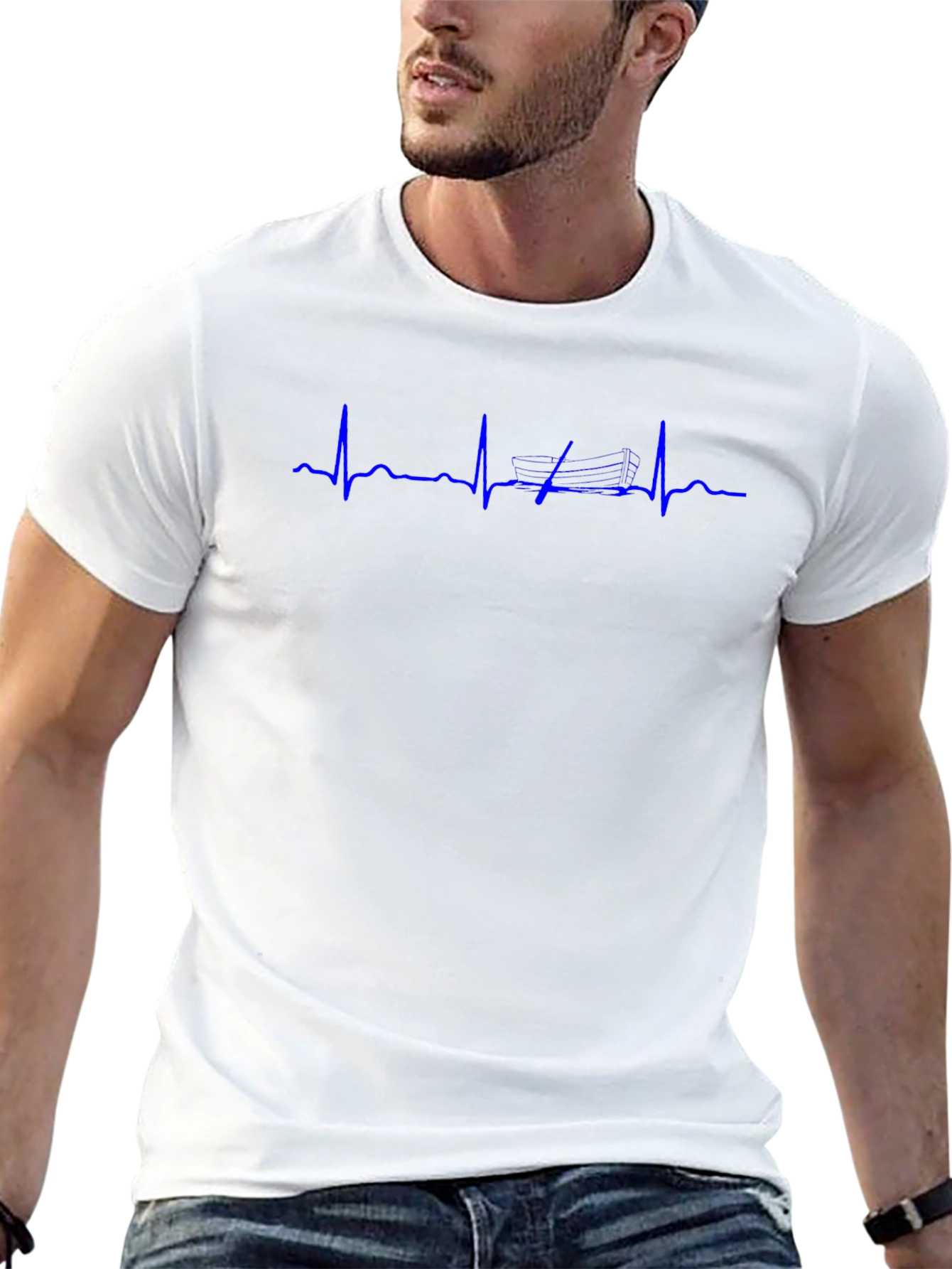Heartbeat Mountain T-Shirt - Black