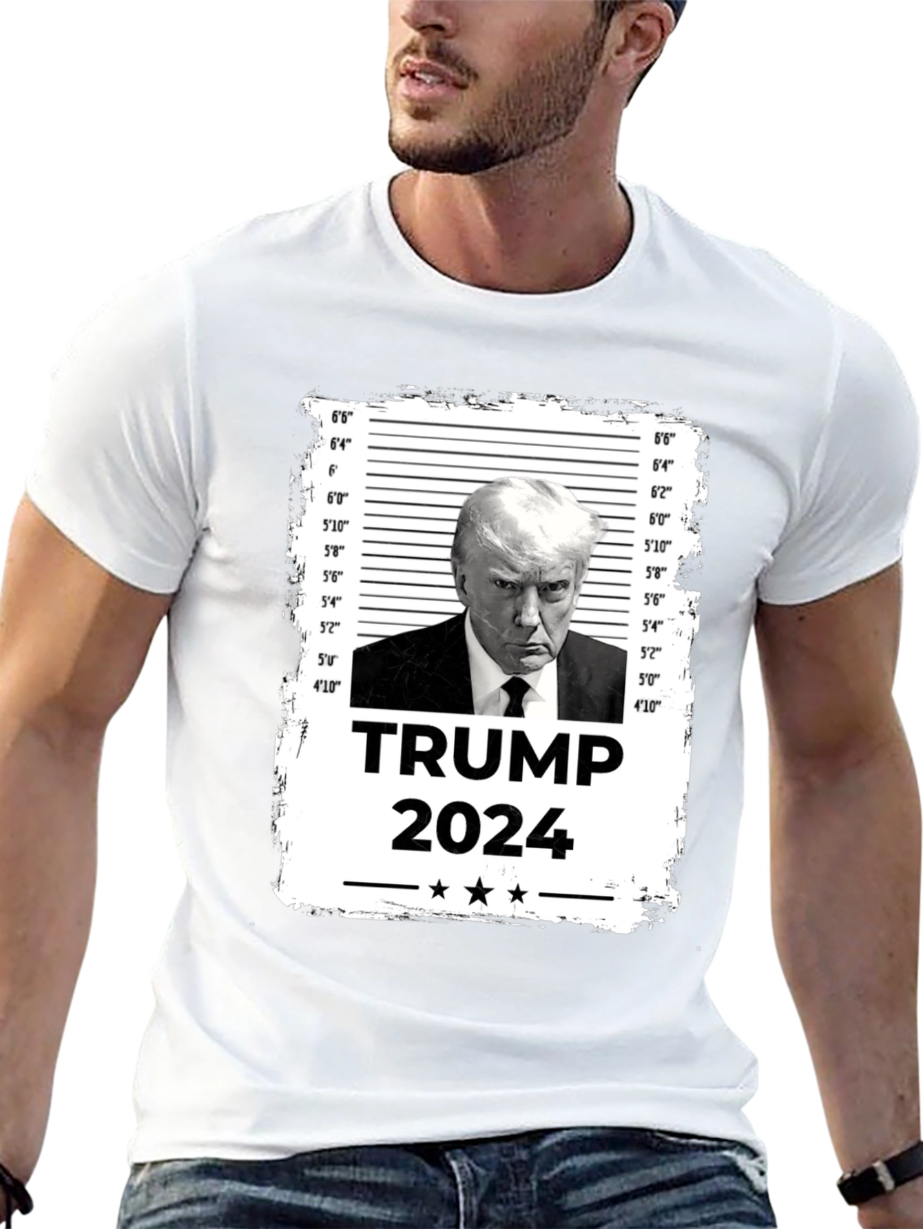 Trump 2024 Mugshot Graphic T-Shirt